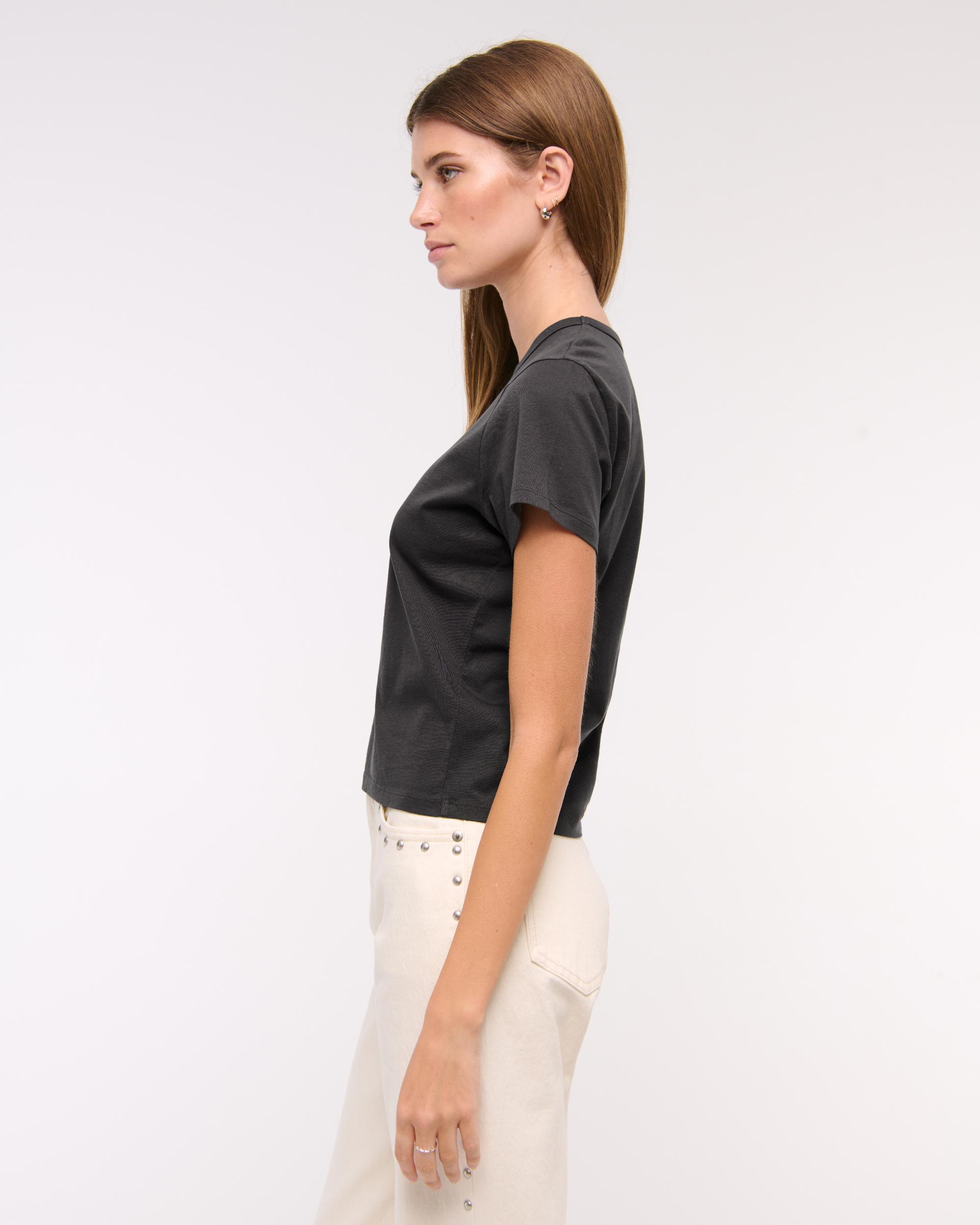 Essential Polished Body-Skimming Tee Product Image