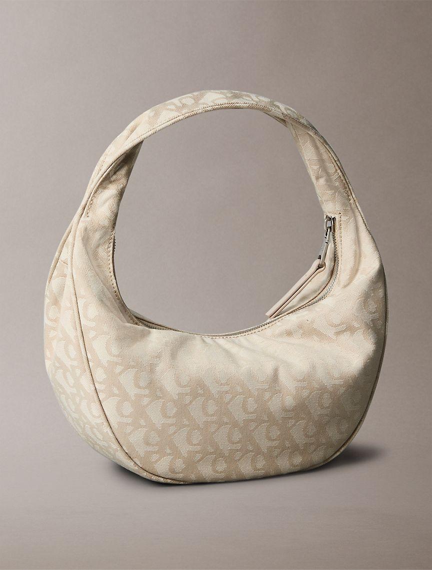 Allover Monogram Logo Crescent Shoulder Bag Product Image