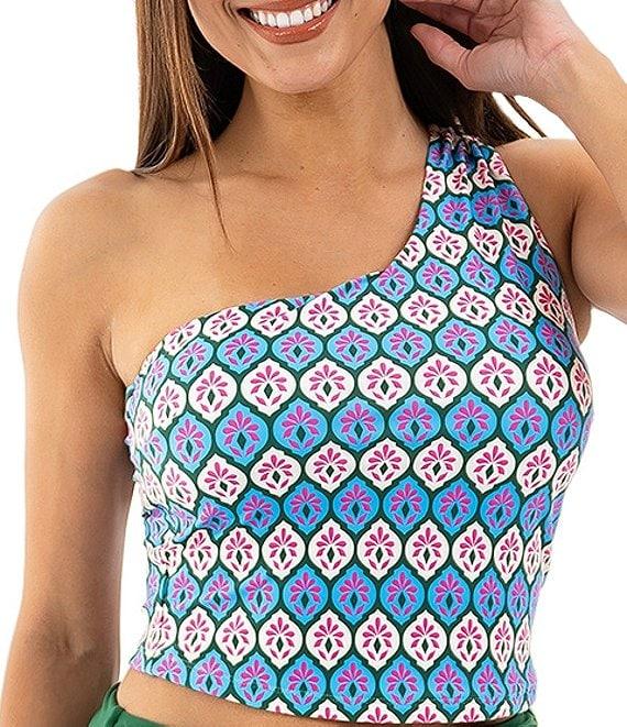 Janela Bay Pine Green High Waist Seamless Swim Bottom Product Image