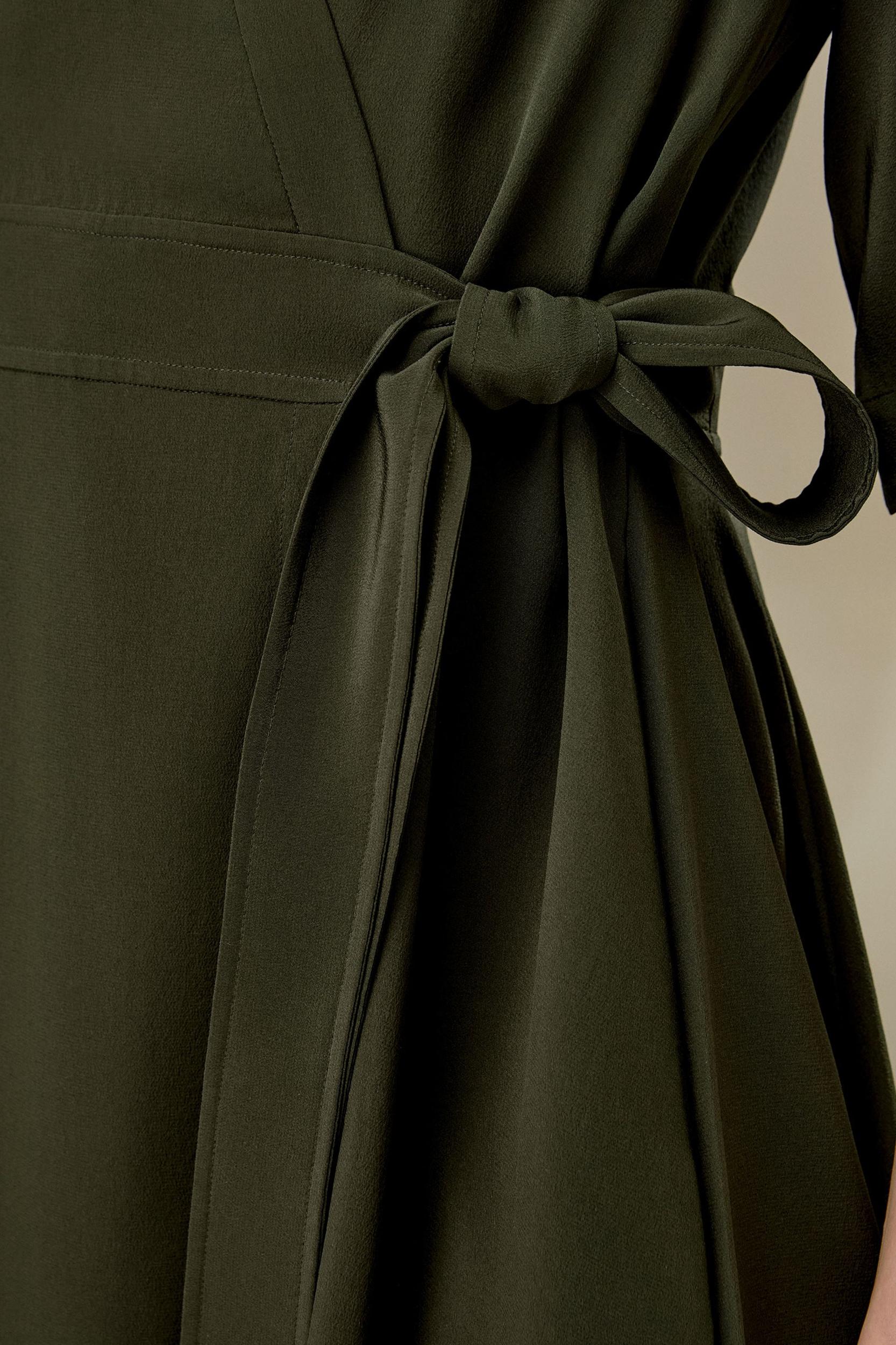 Front Tie Wrap Dress Product Image