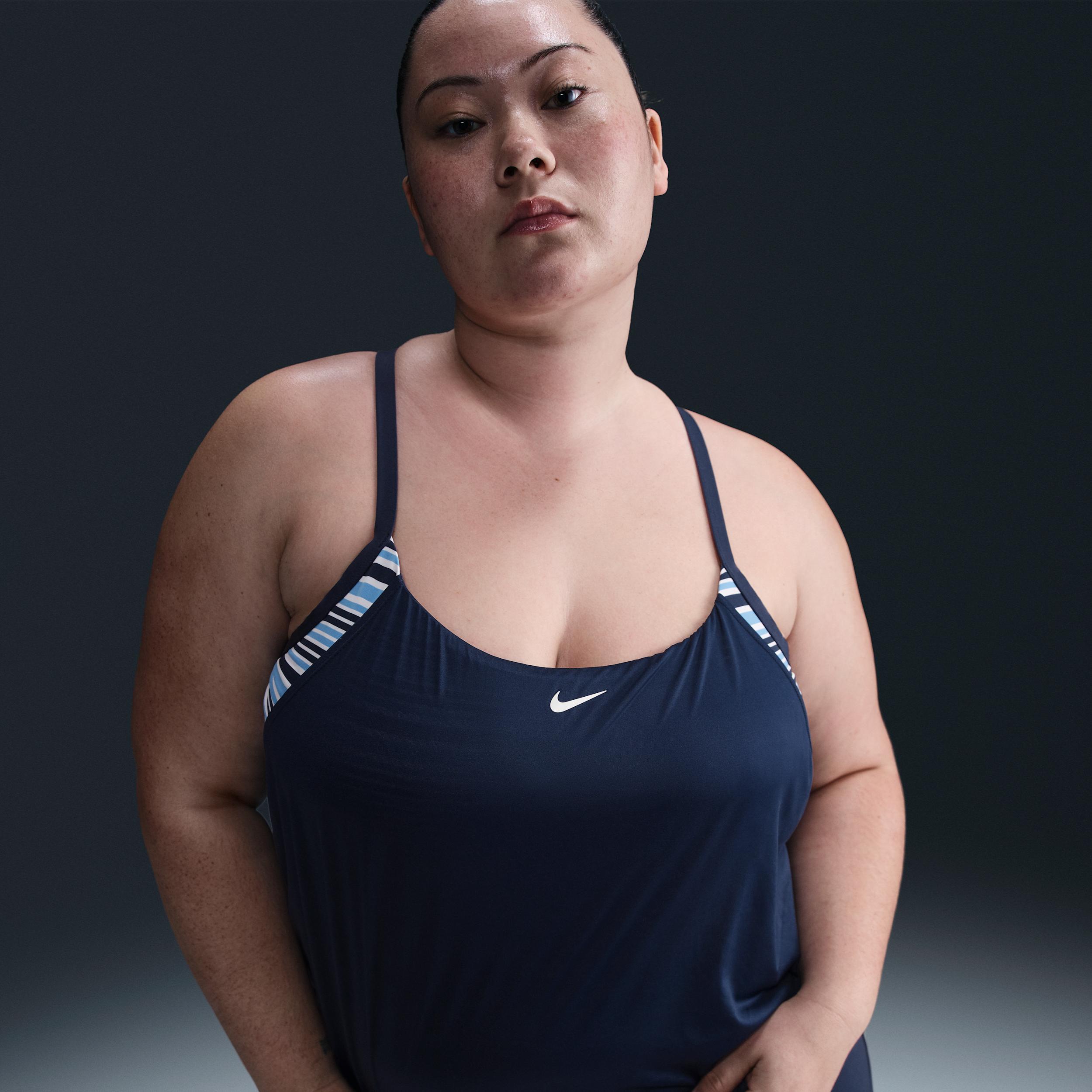 Nike Womens Swim Layered Tank Topini (Extended Sizing) | NESSF341-440 Product Image
