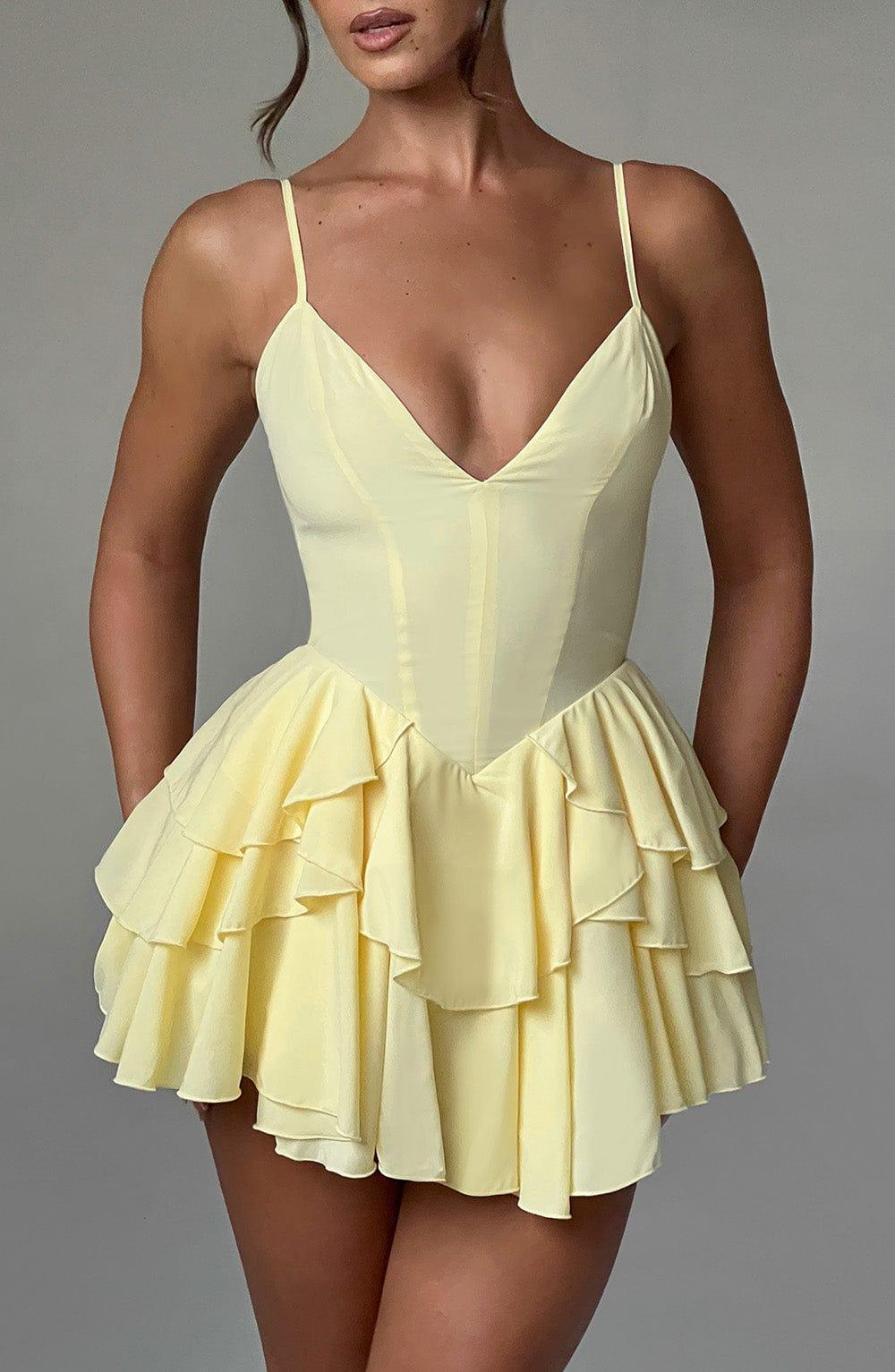 Veena Playsuit - Lemon Product Image