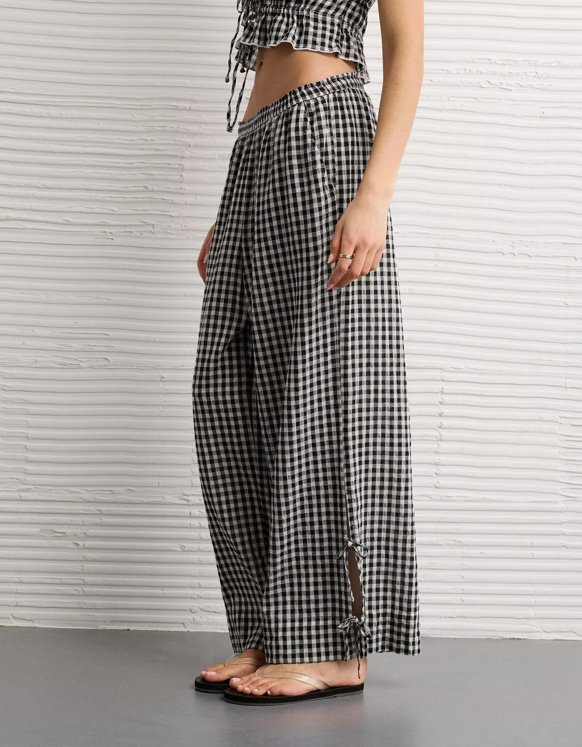 AE Stretch High-Waisted Tie Side Pull-On Pant Product Image