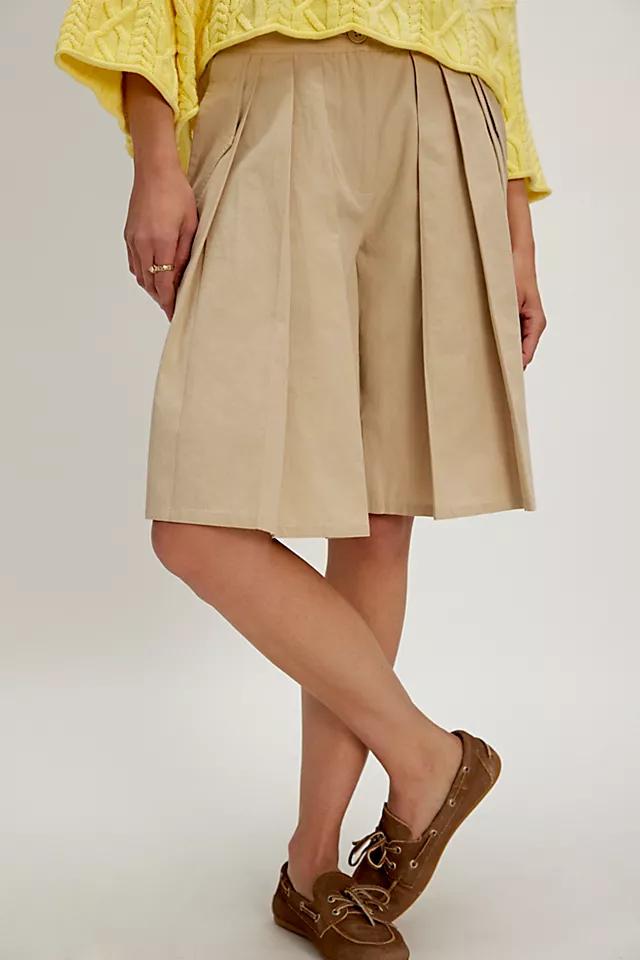 City Everly Linen Trouser Shorts Product Image