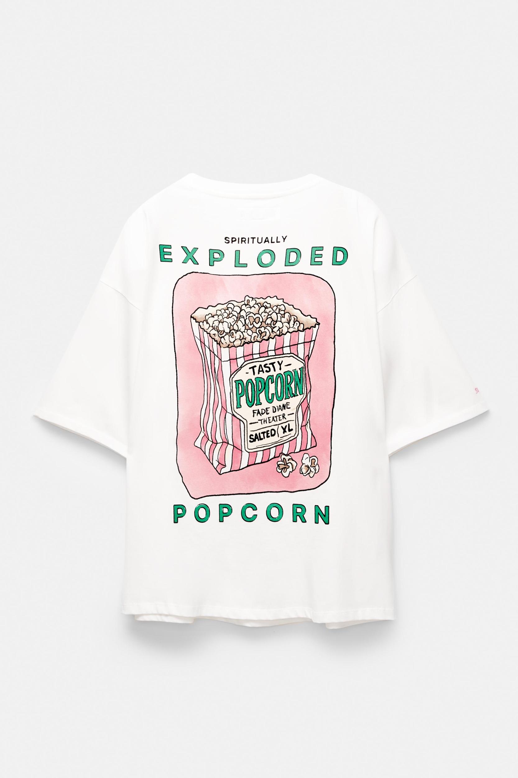 Popcorn graphic T-shirt Product Image