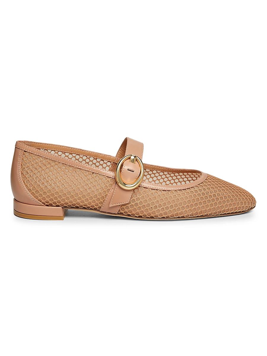 Womens Arabella Mesh & Leather Mary Janes Product Image