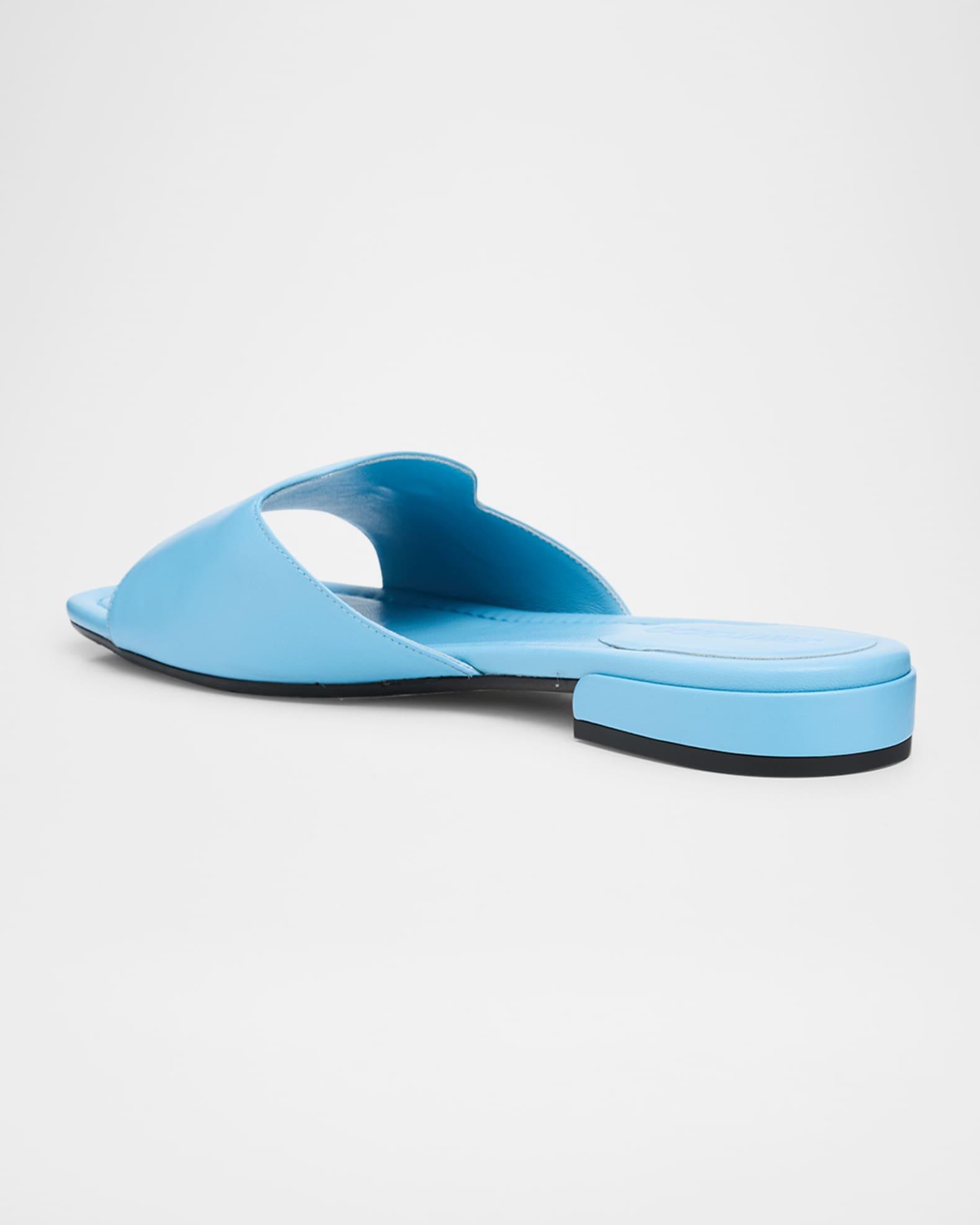 Dina Leather Flat Slide Style Product Image