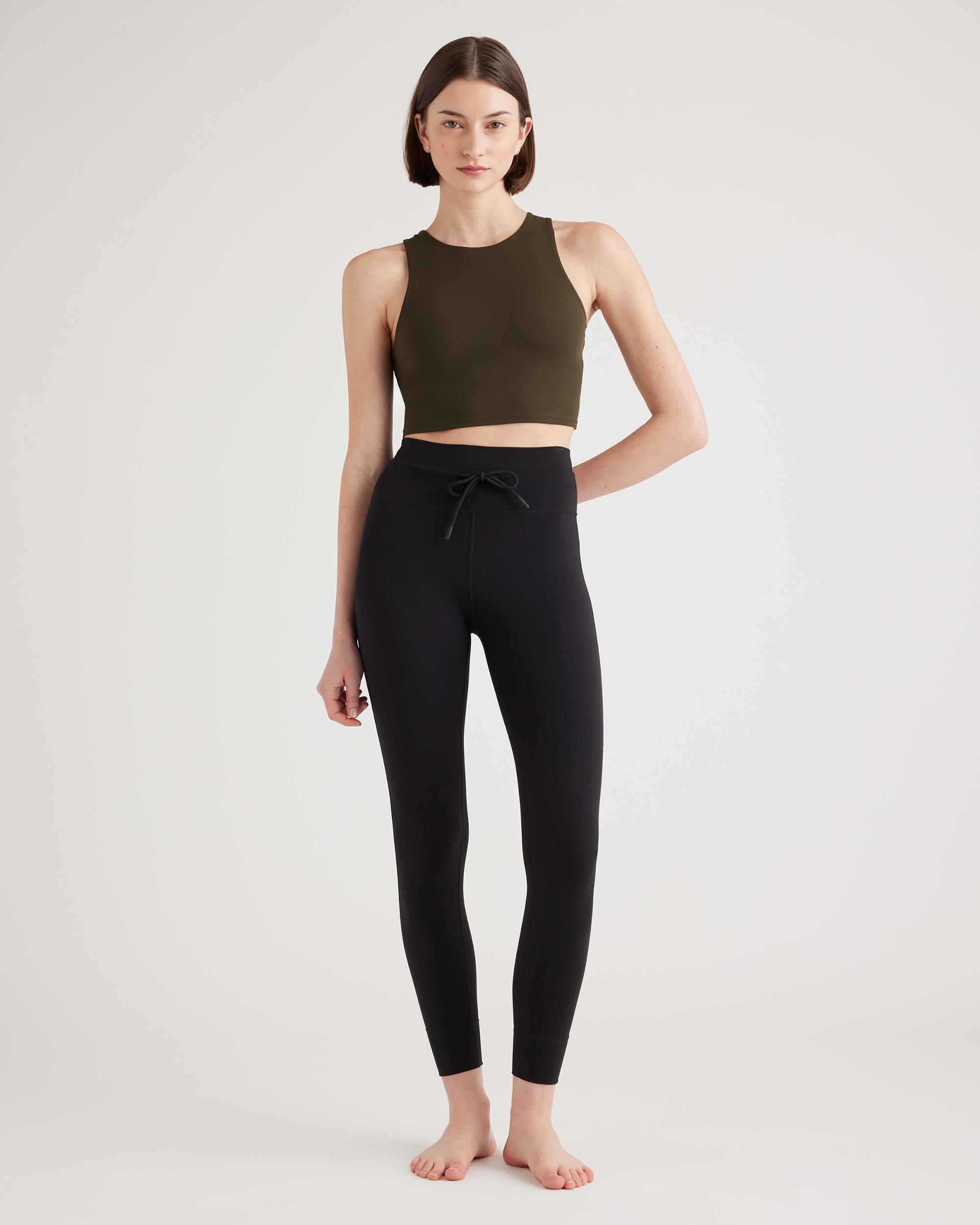 Quince | Women's Ultra-Form High-Neck Cropped Tank Top Nylon/Spandex Product Image