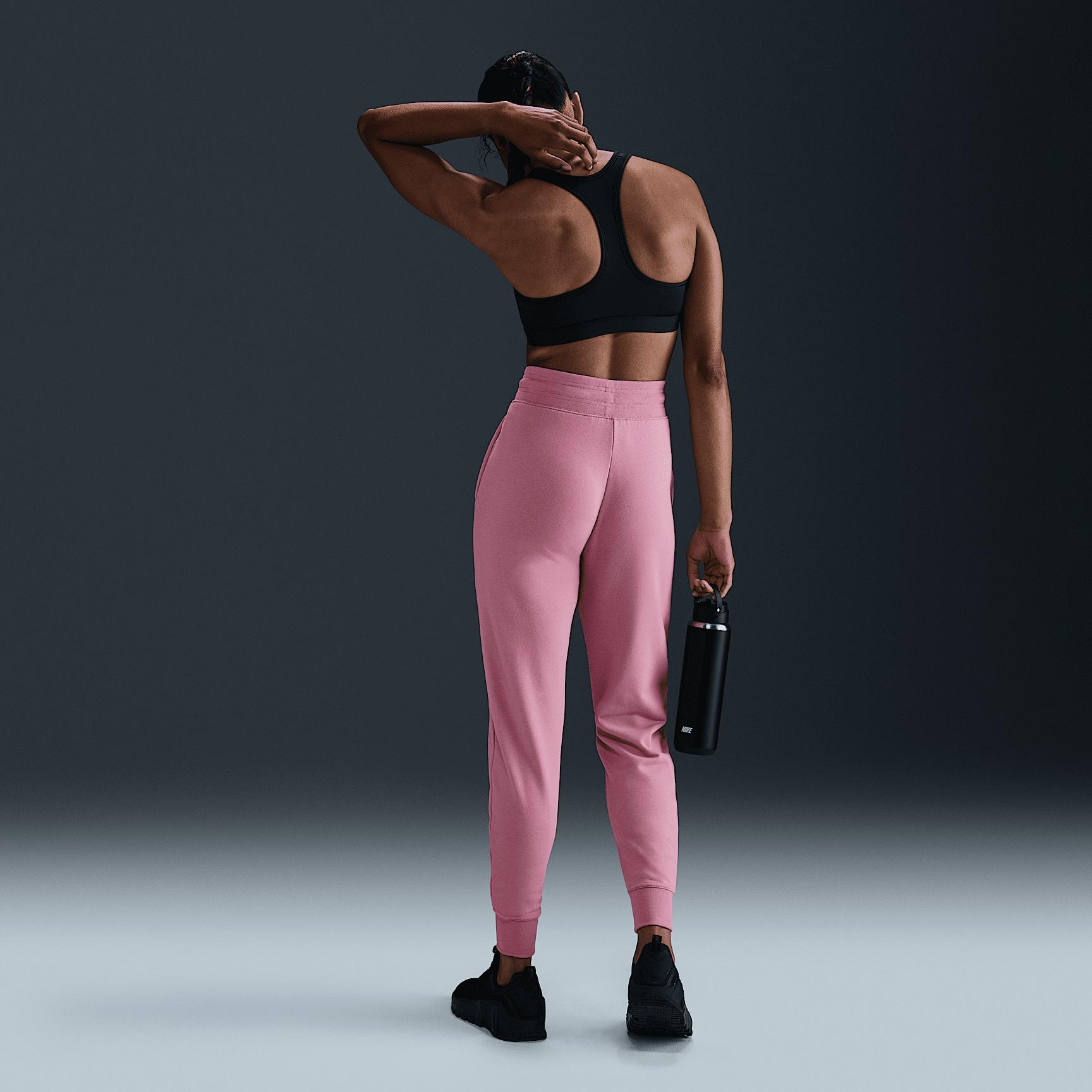 Womens Nike Dri-FIT One High-Waisted 7/8 French Terry Jogger Pants Product Image