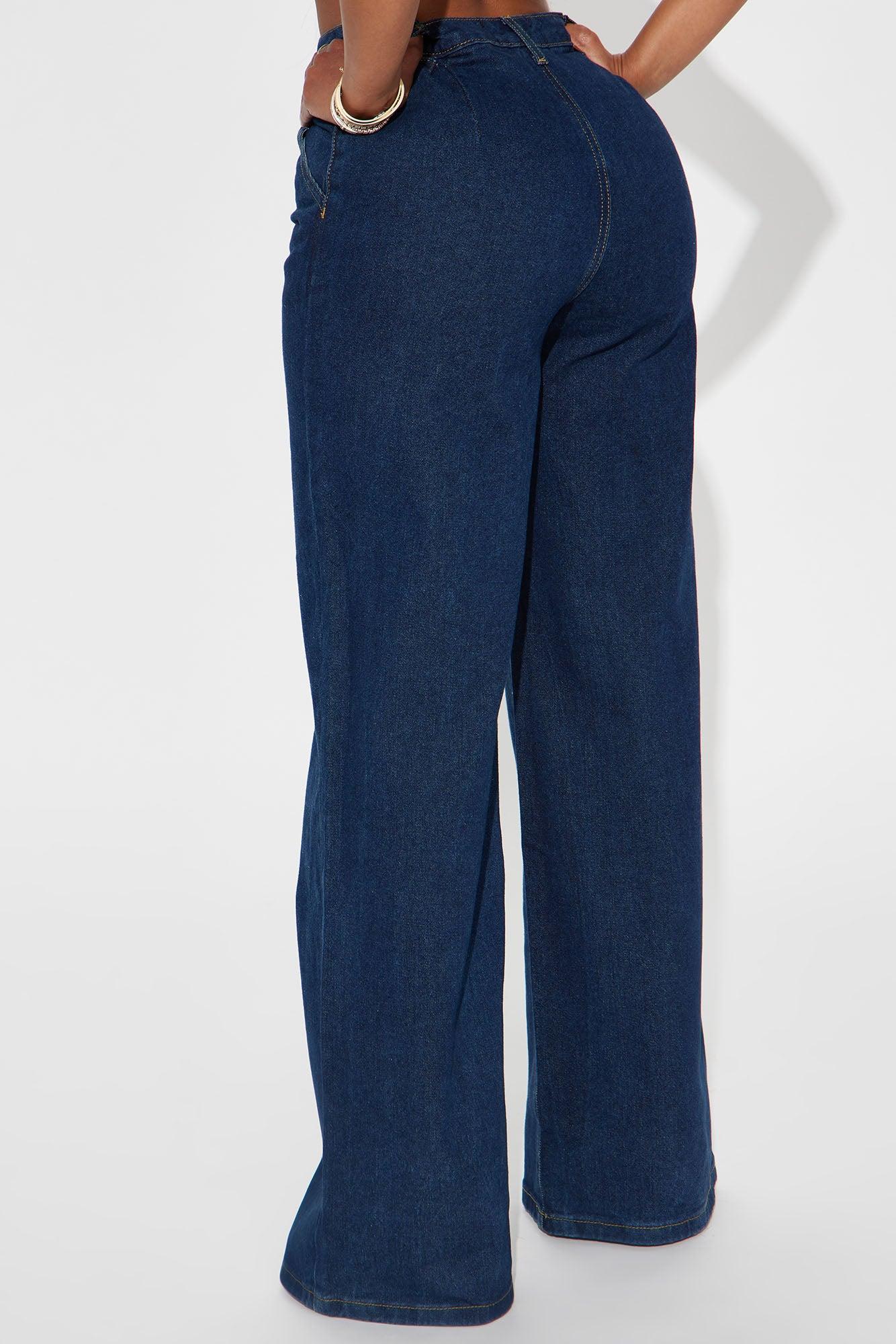 Get Down To Business Trouser Jeans - Dark Wash Product Image