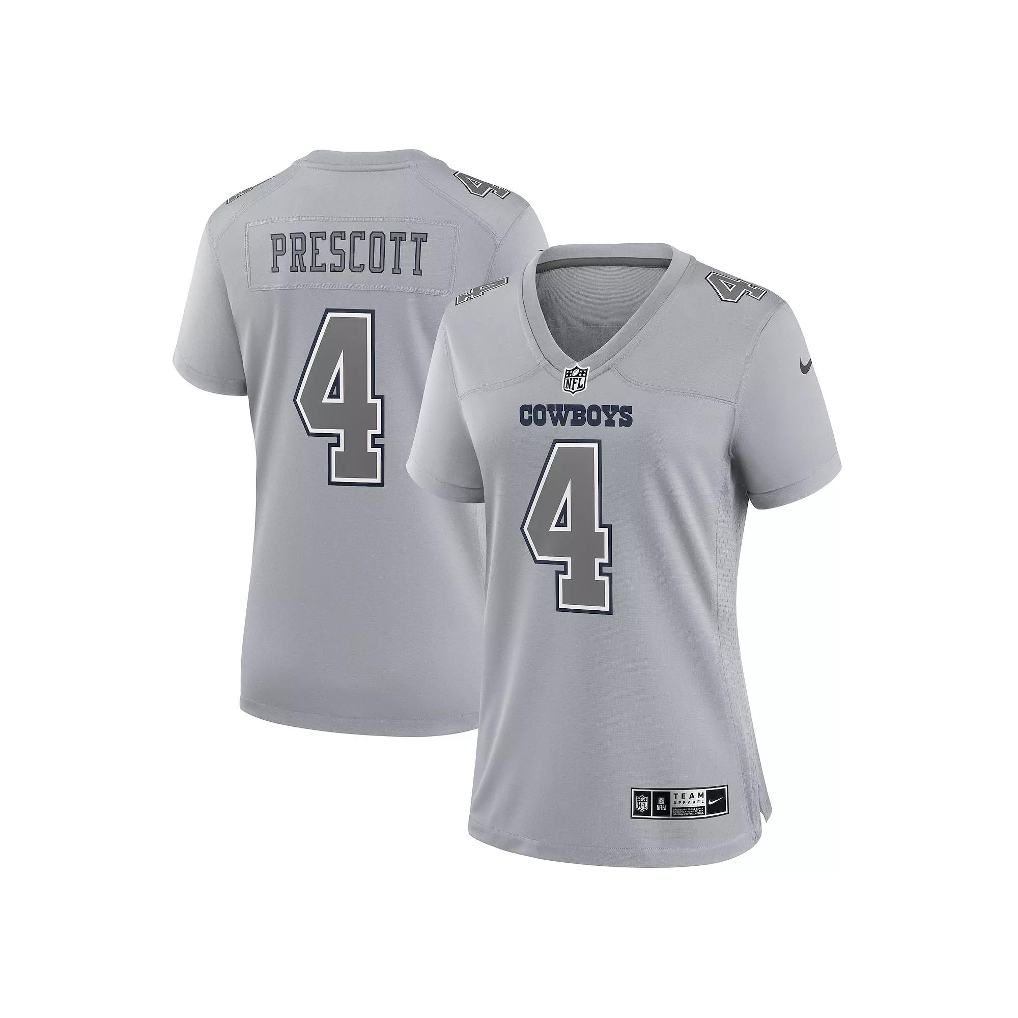 Women's Nike Dak Prescott Gray Dallas Cowboys Atmosphere Fashion Game Jersey,  Product Image