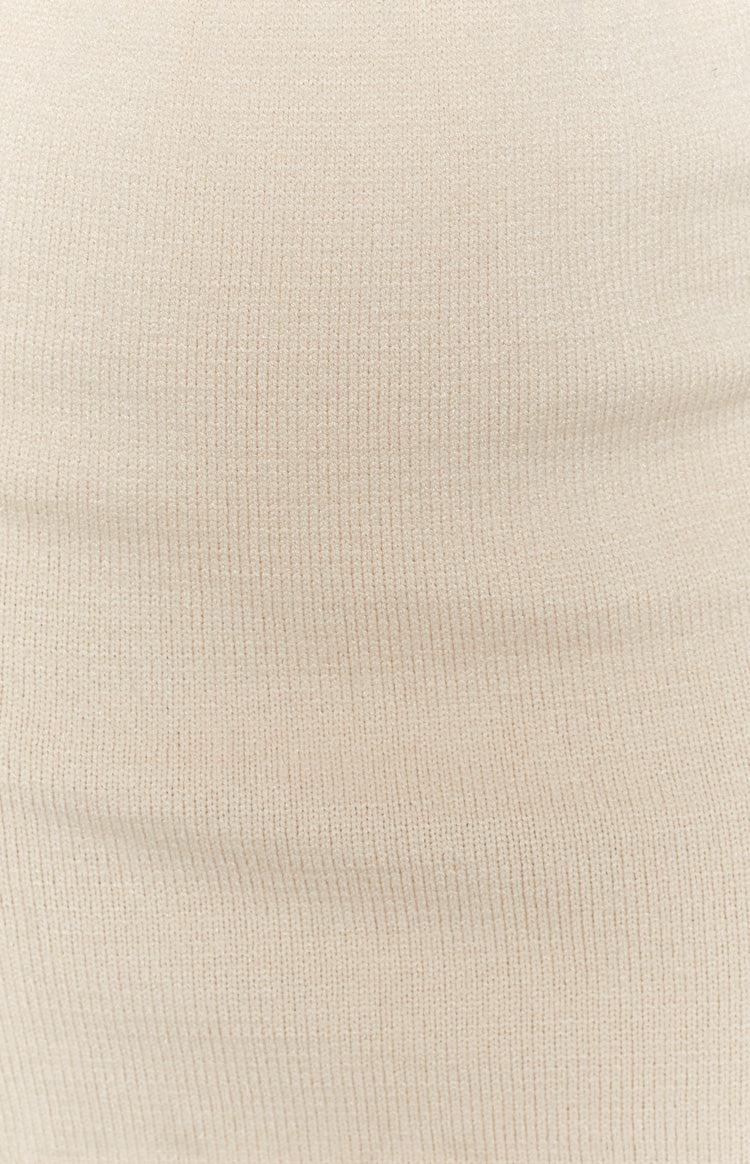 Viva Forever Knit Skirt Beige Product Image
