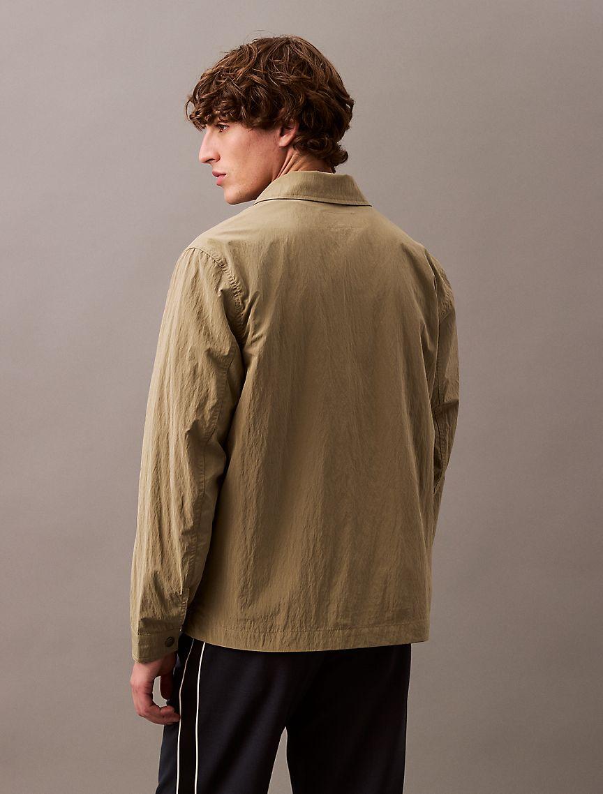 Nylon Blend Classic Shirt Jacket Product Image