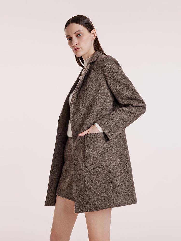 Washable Wool Mid-Length Coat Product Image