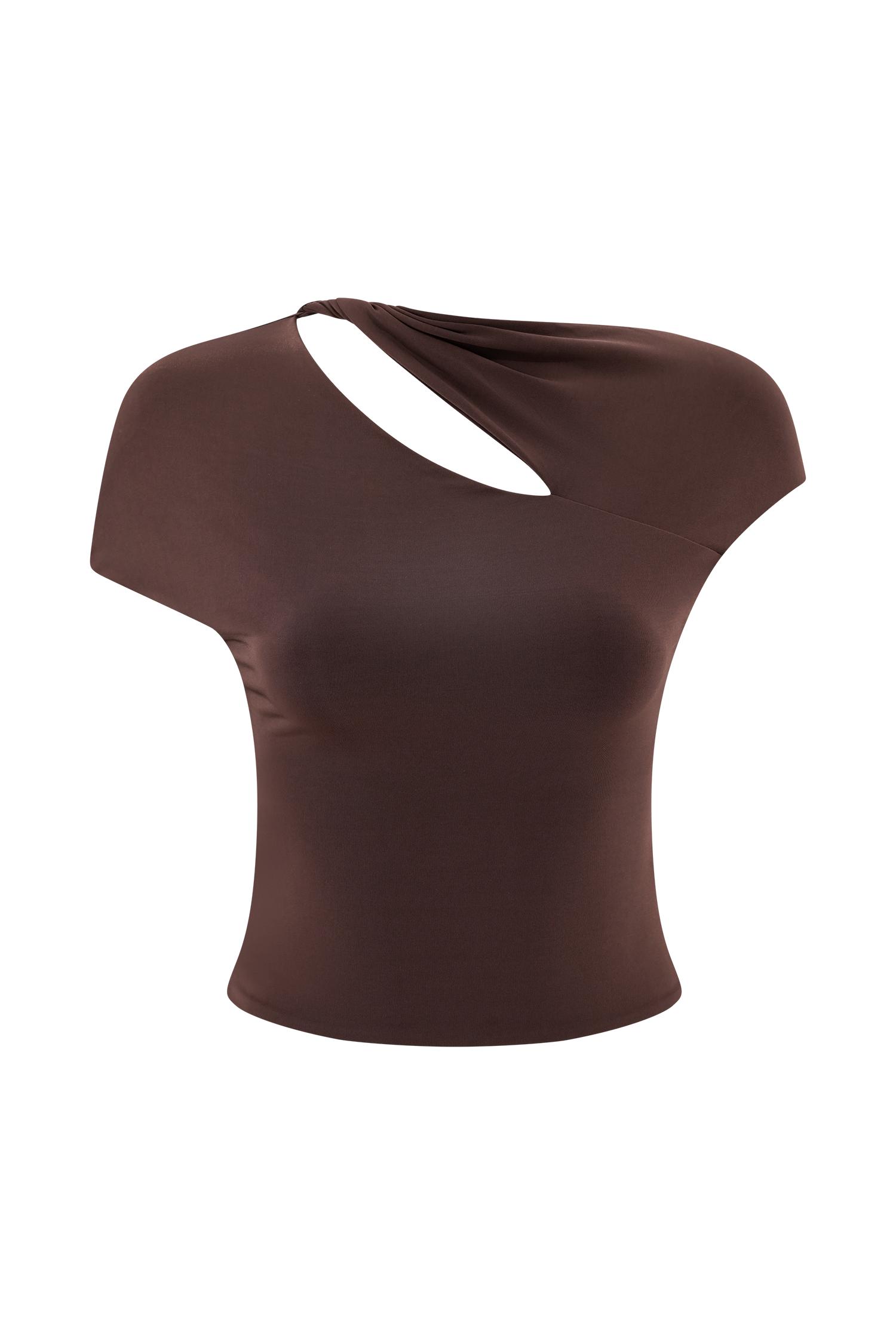 Haven Slinky Twist Top - Chocolate Product Image
