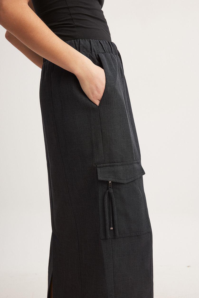 Pocket Detail Maxi Skirt Product Image