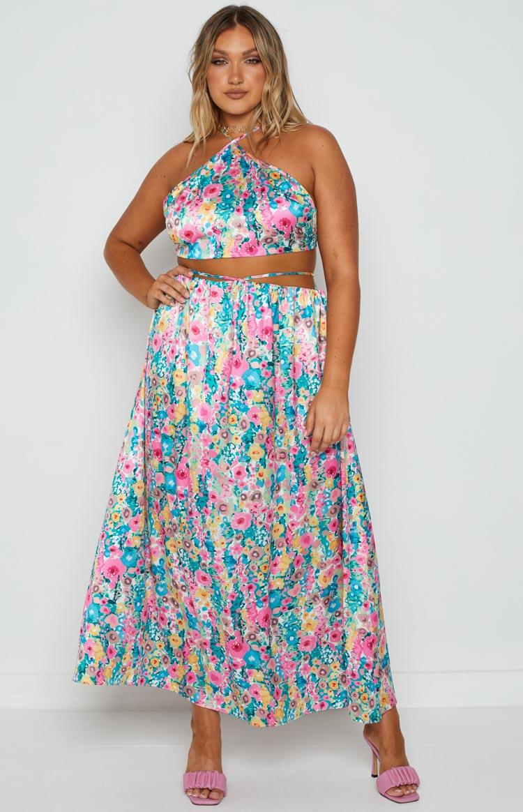 Spring Bouquet Floral Halter Top Product Image