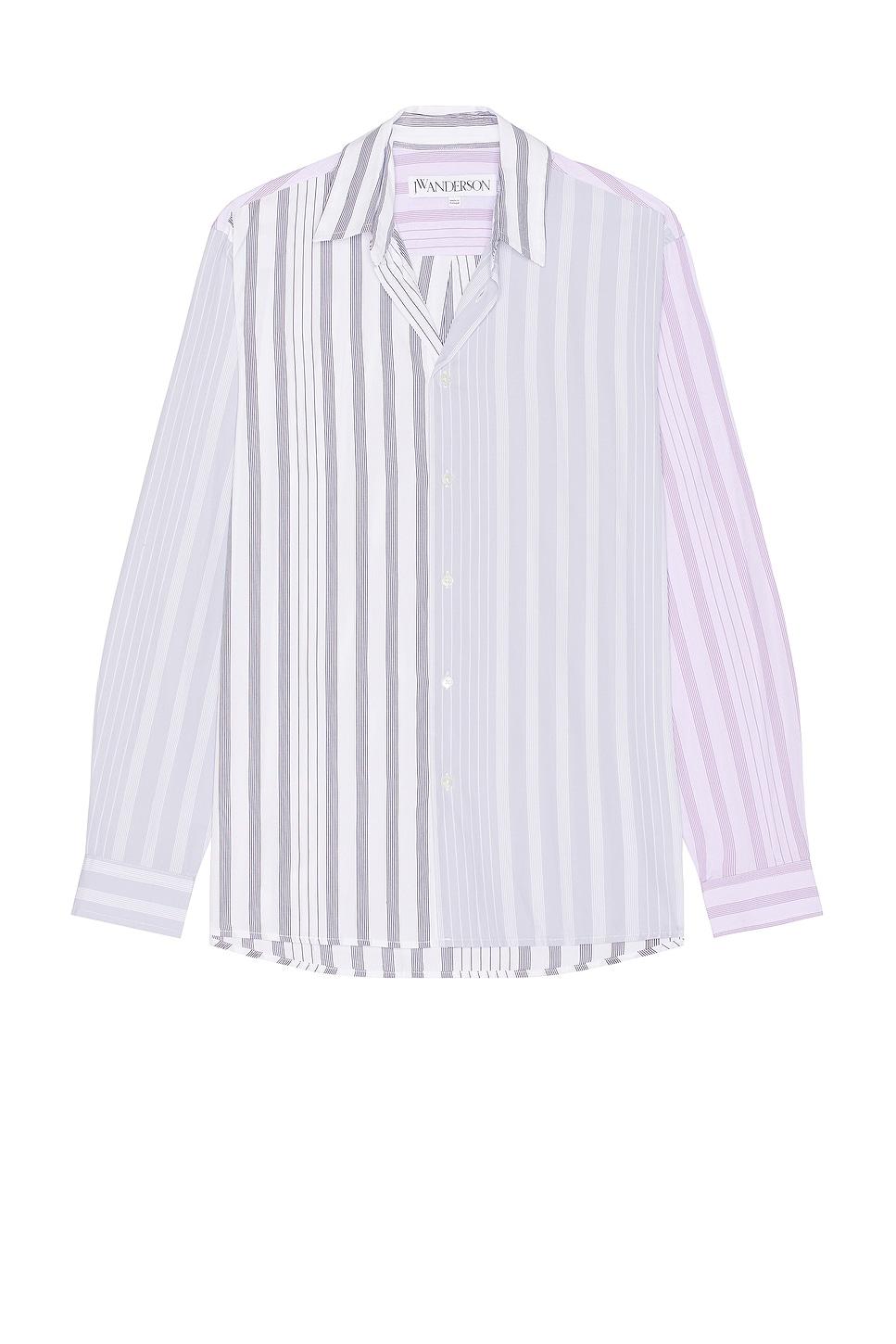 Multi Stripe Patchwork Shirt Product Image