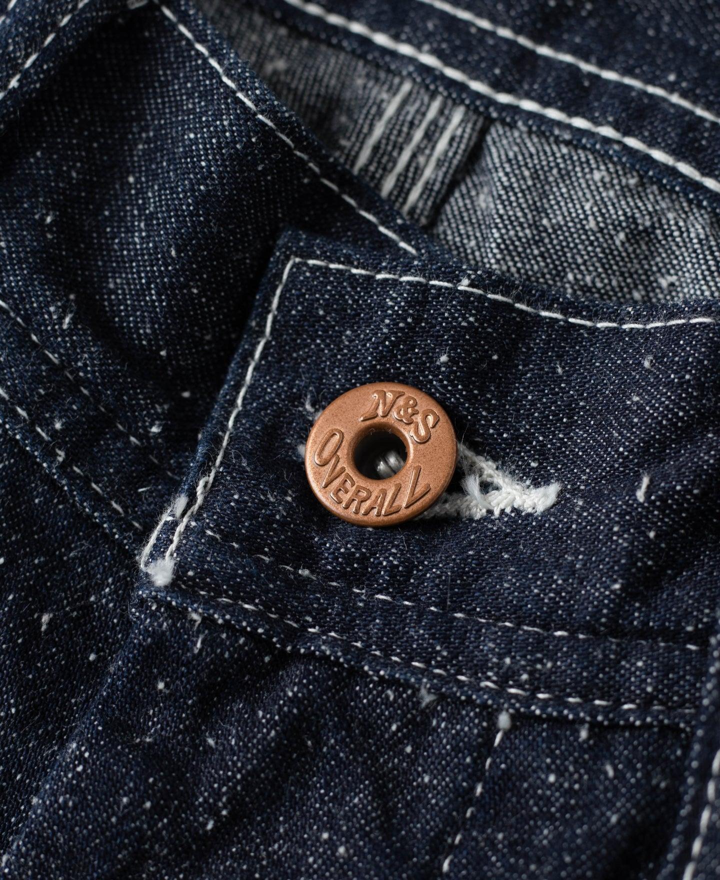 Slub Pearl Yarn Indigo Denim Carpenter Pants Product Image