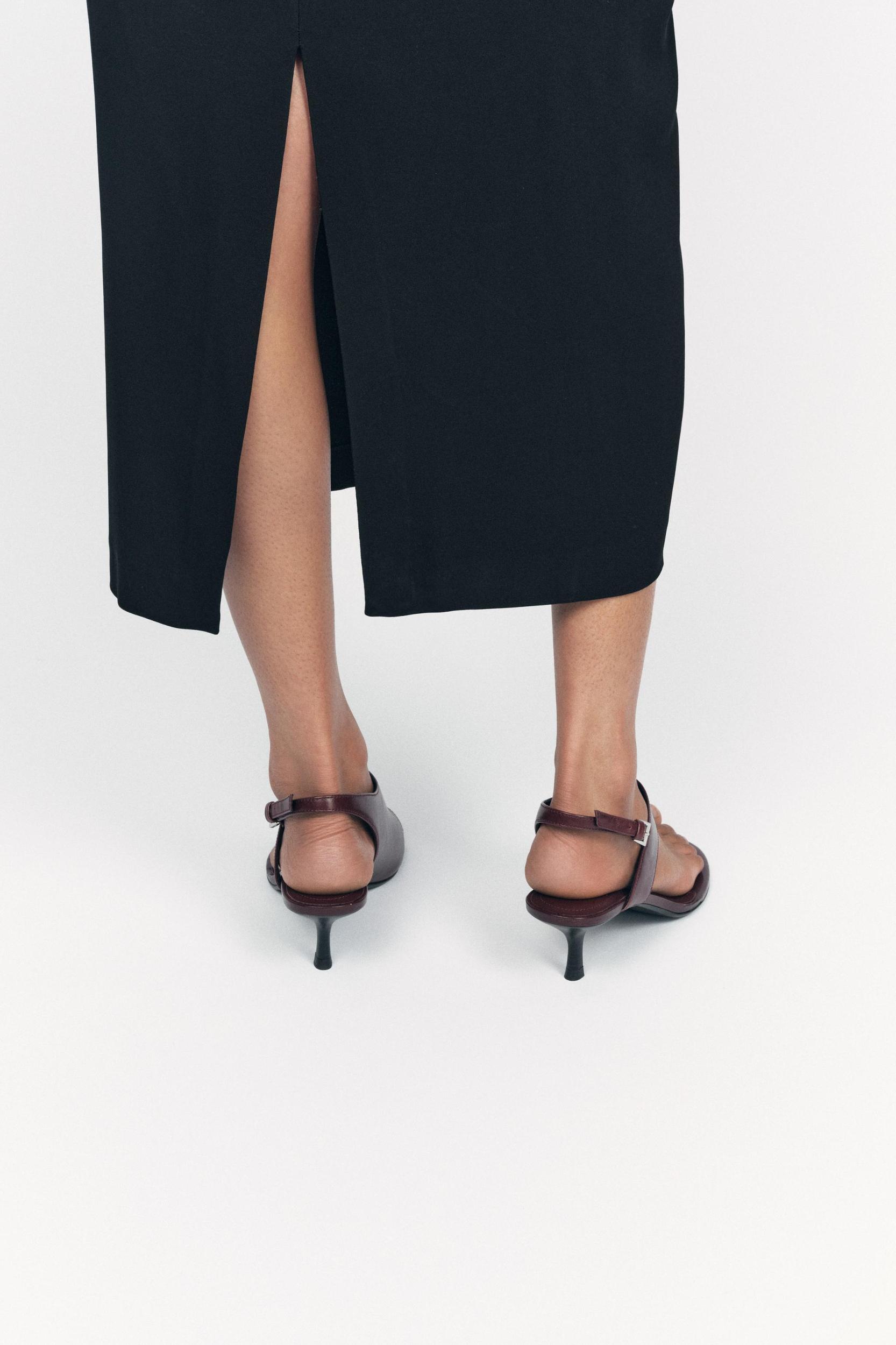 DRAPED MIDI DRESS ZW COLLECTION Product Image