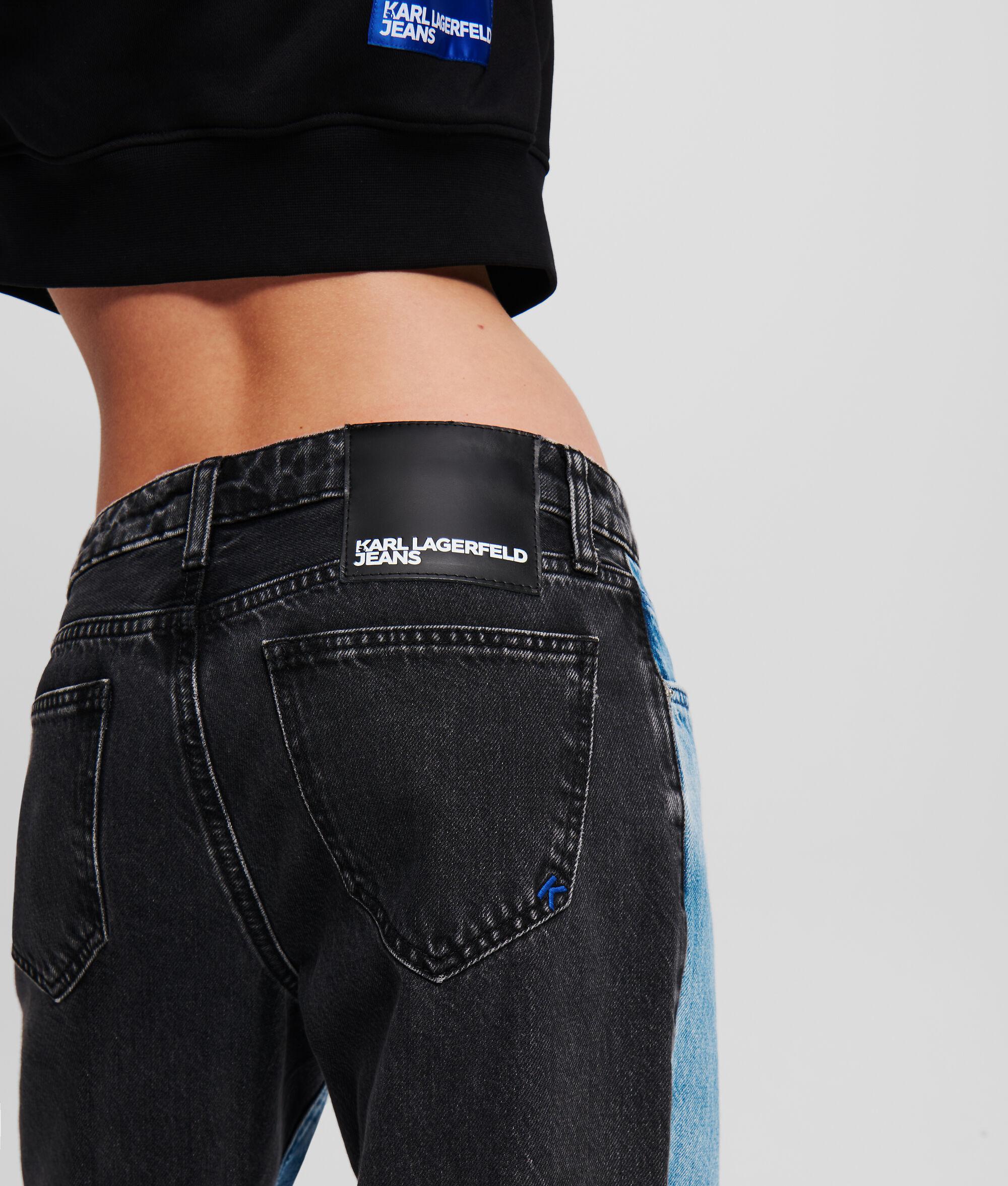 MID-RISE RELAXED BLOCKED JEANS Product Image