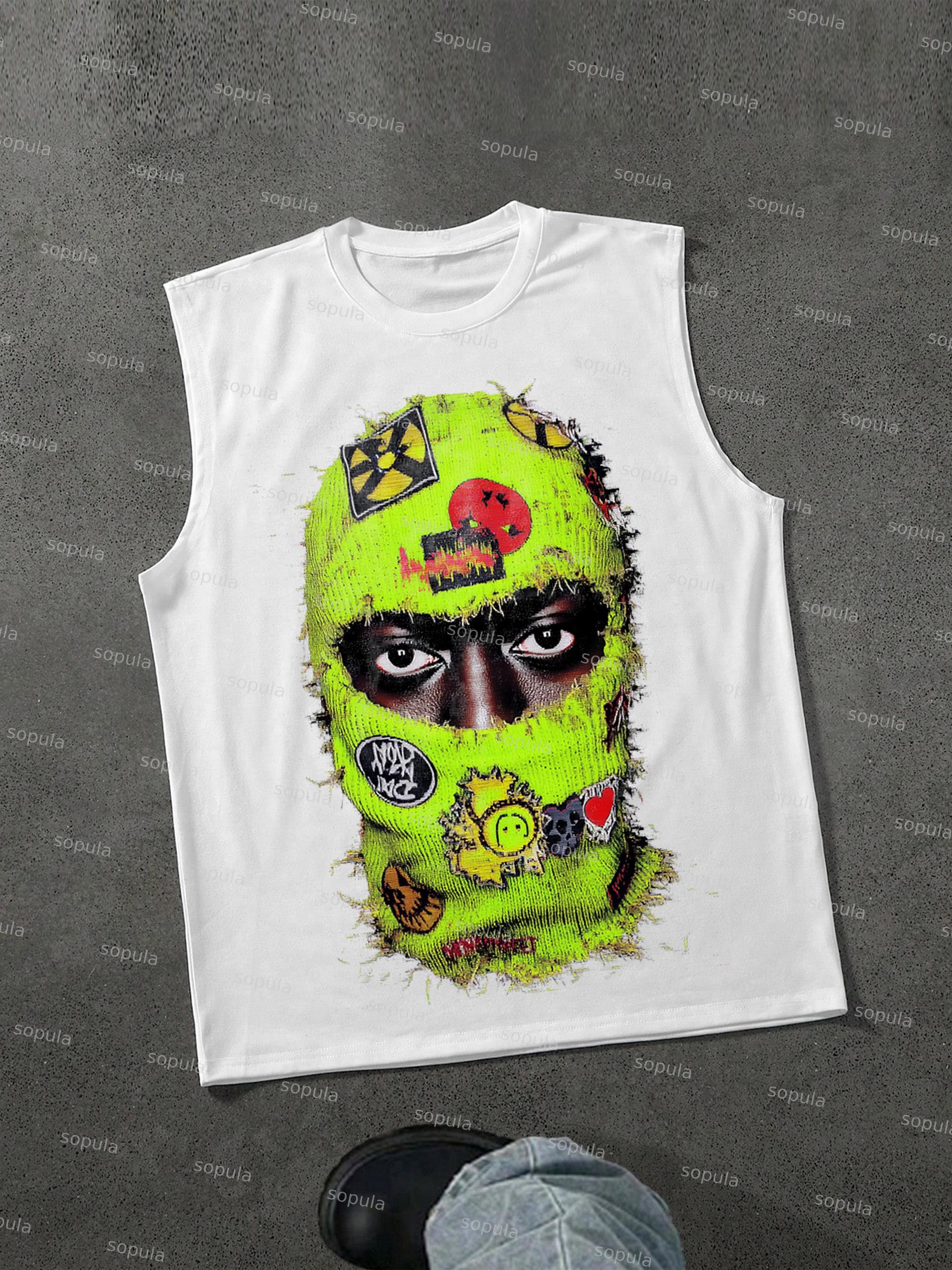Sopula Street Balaclava Graphic Print Tank Top Product Image