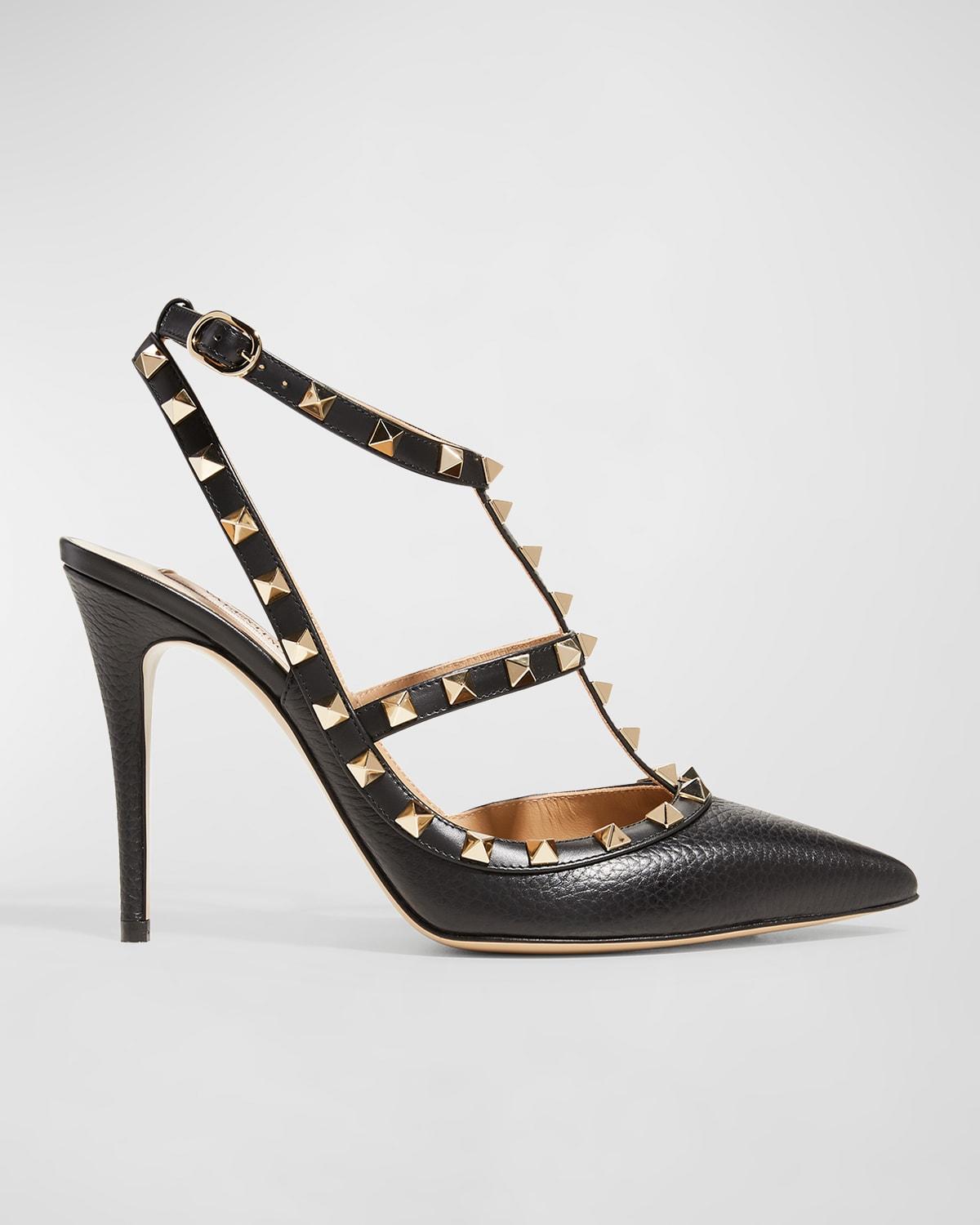 Rockstud Leather Caged Pump Product Image