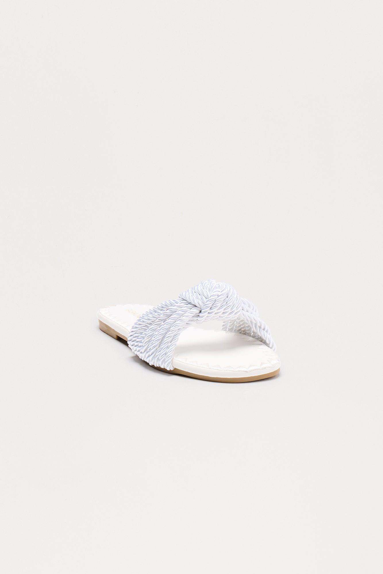 High Tide Slip On Sandals - White Product Image