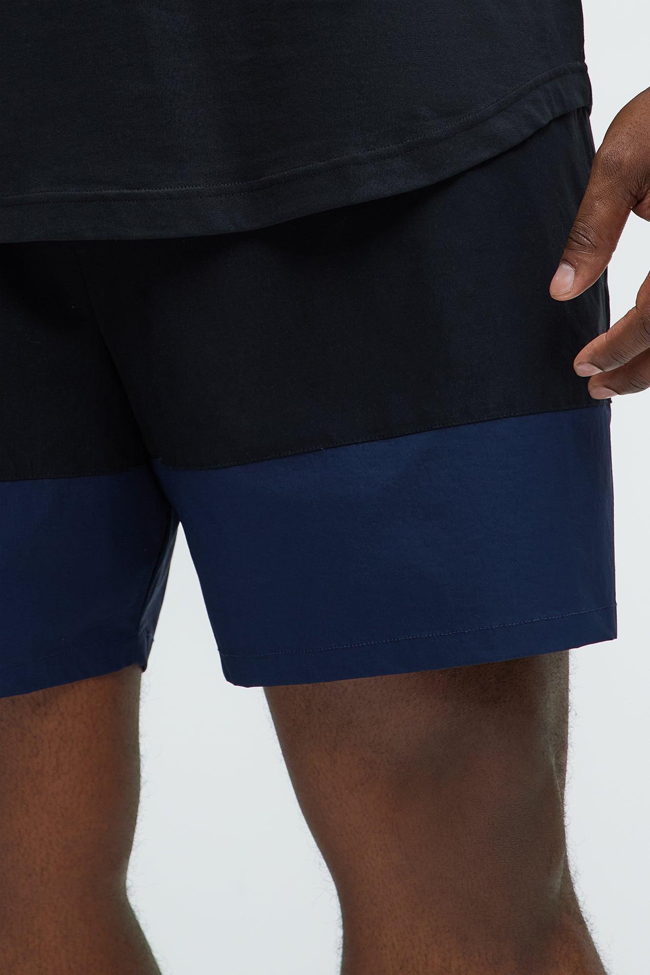 Colorblock Swim Mid Trunk - Black/combo Product Image