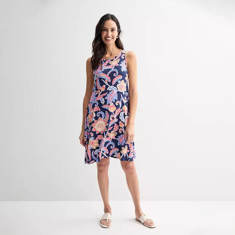 Women's Croft & Barrow® Sleeveless Tank Swing Dress,  Product Image
