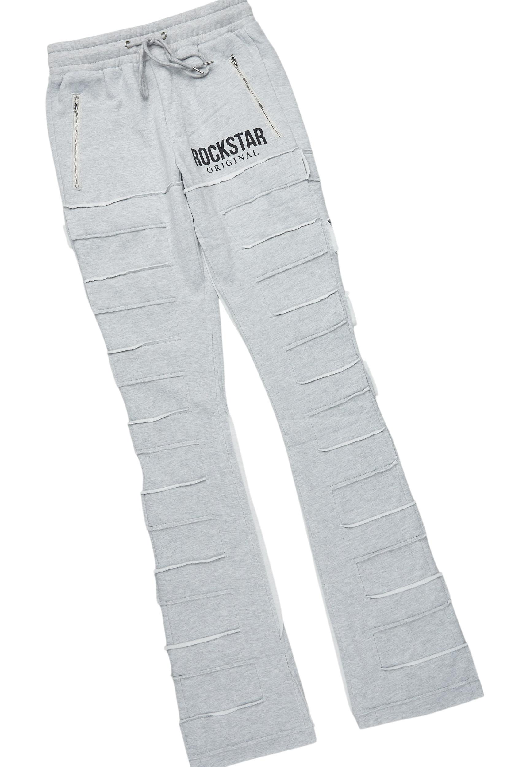 Emilio Heather Grey T-Shirt/Stacked Flare Track Set Male Product Image