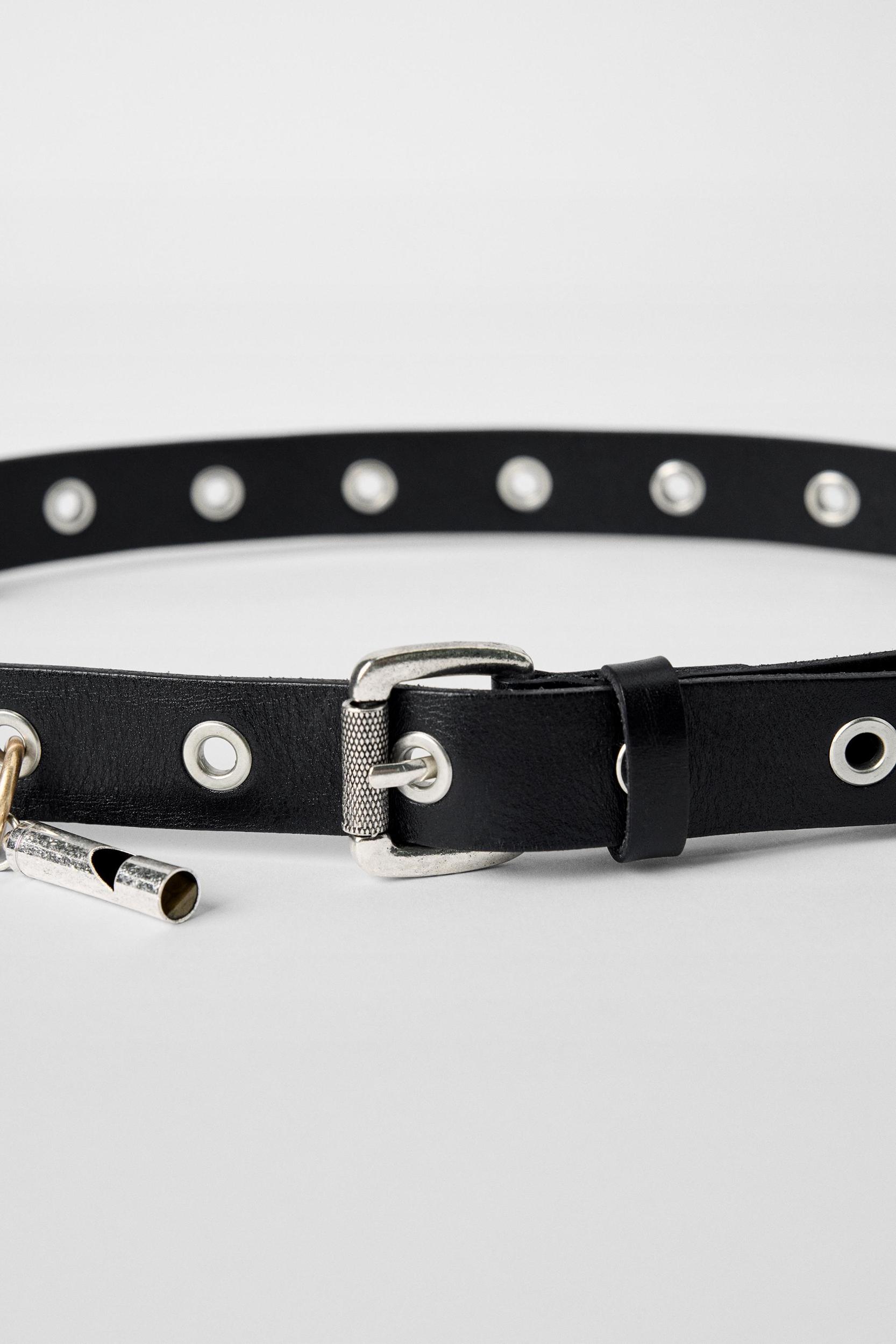 STUDS AND CHARMS LEATHER BELT KATE MOSS X ZARA Product Image