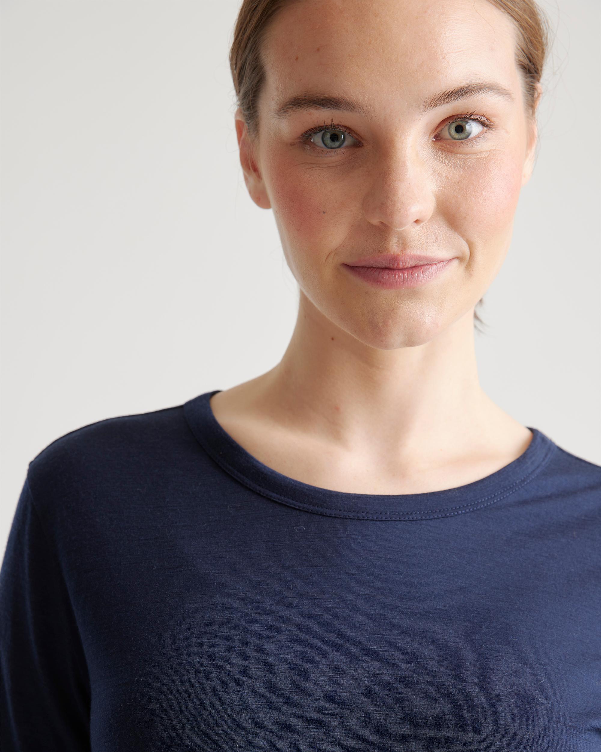 Quince | Women's 100% Merino Wool All-Season Base Layer T-Shirt Size XL, Merino/Cotton Product Image