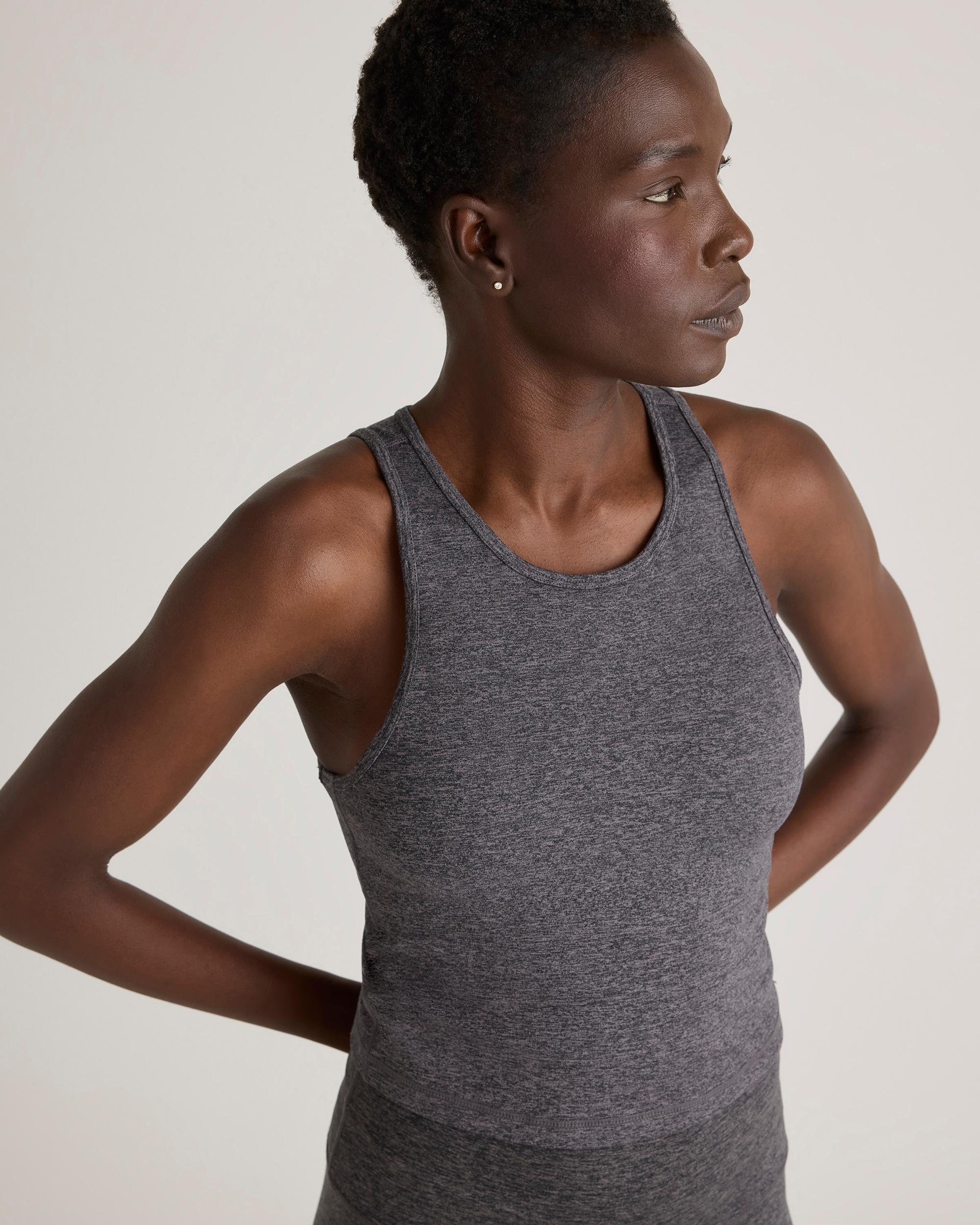 Quince | Women's Ultra-Soft High Neck Cropped Tank Top Polyester Product Image