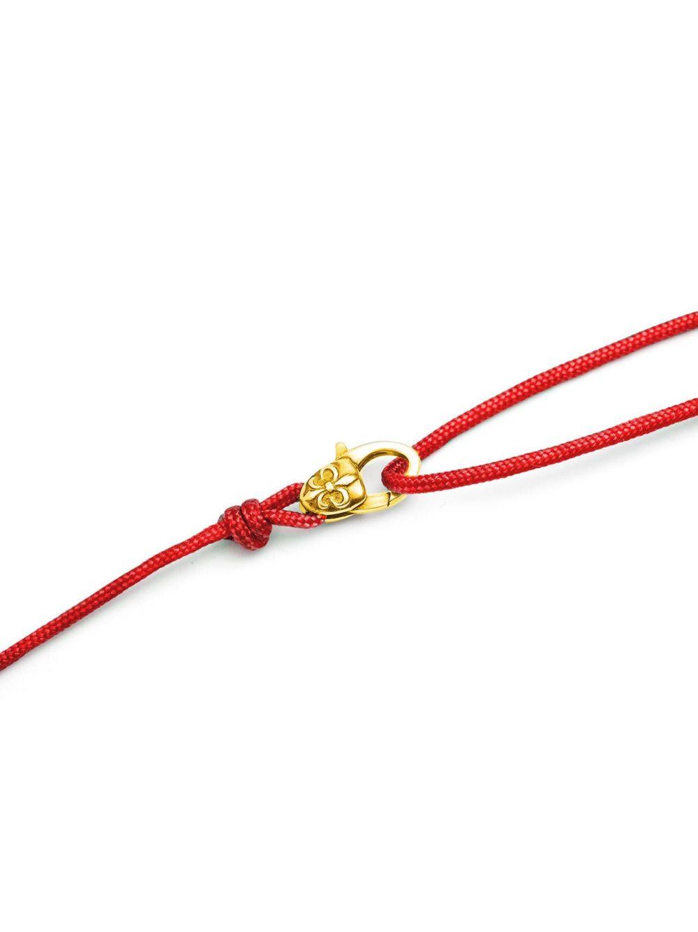 Fleur-de-Lis embossed cord bracelet Product Image