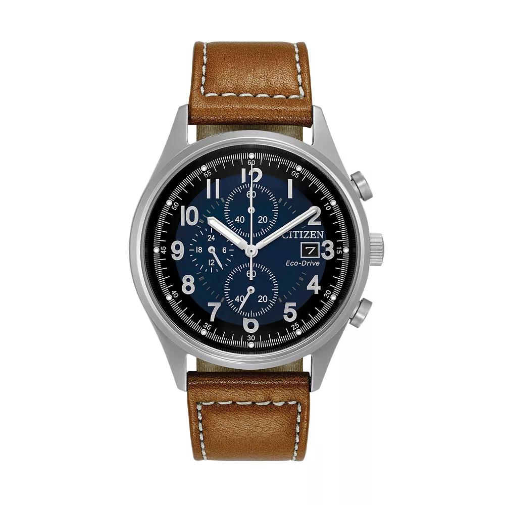 Citizen Eco-Drive Mens Chandler Leather Watch - CA0621-05L Brown Product Image