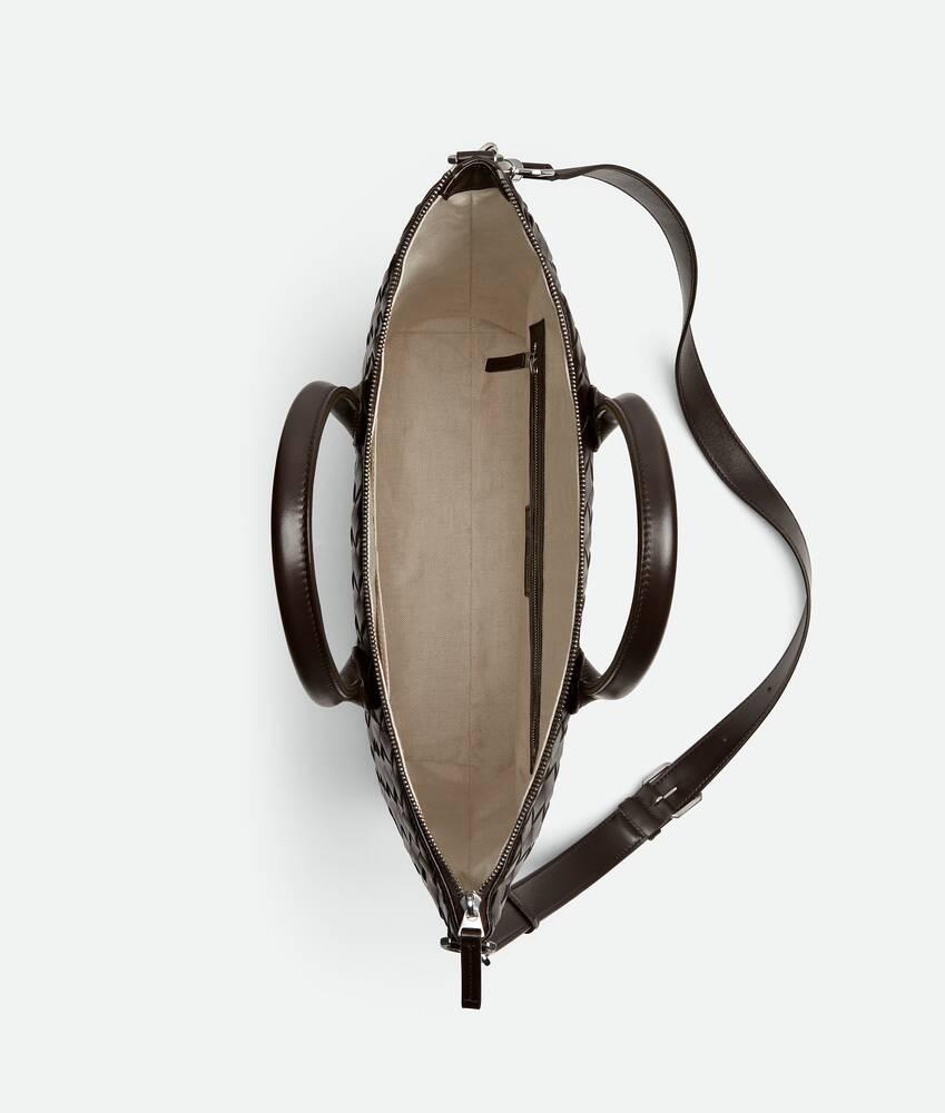 Men's Intrecciato Zipped North-South Tote in Fondant Product Image