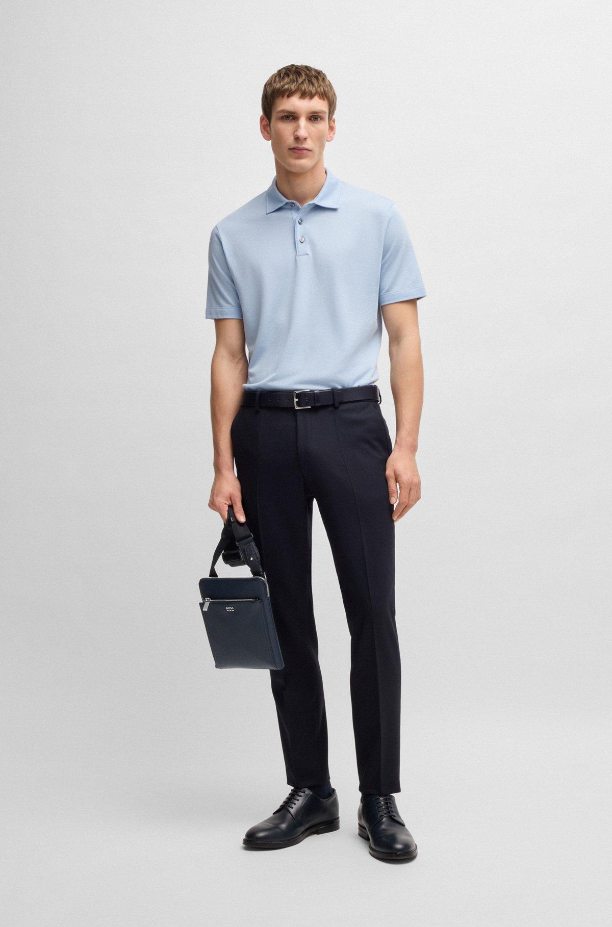 Textured envelope bag with logo hardware Product Image