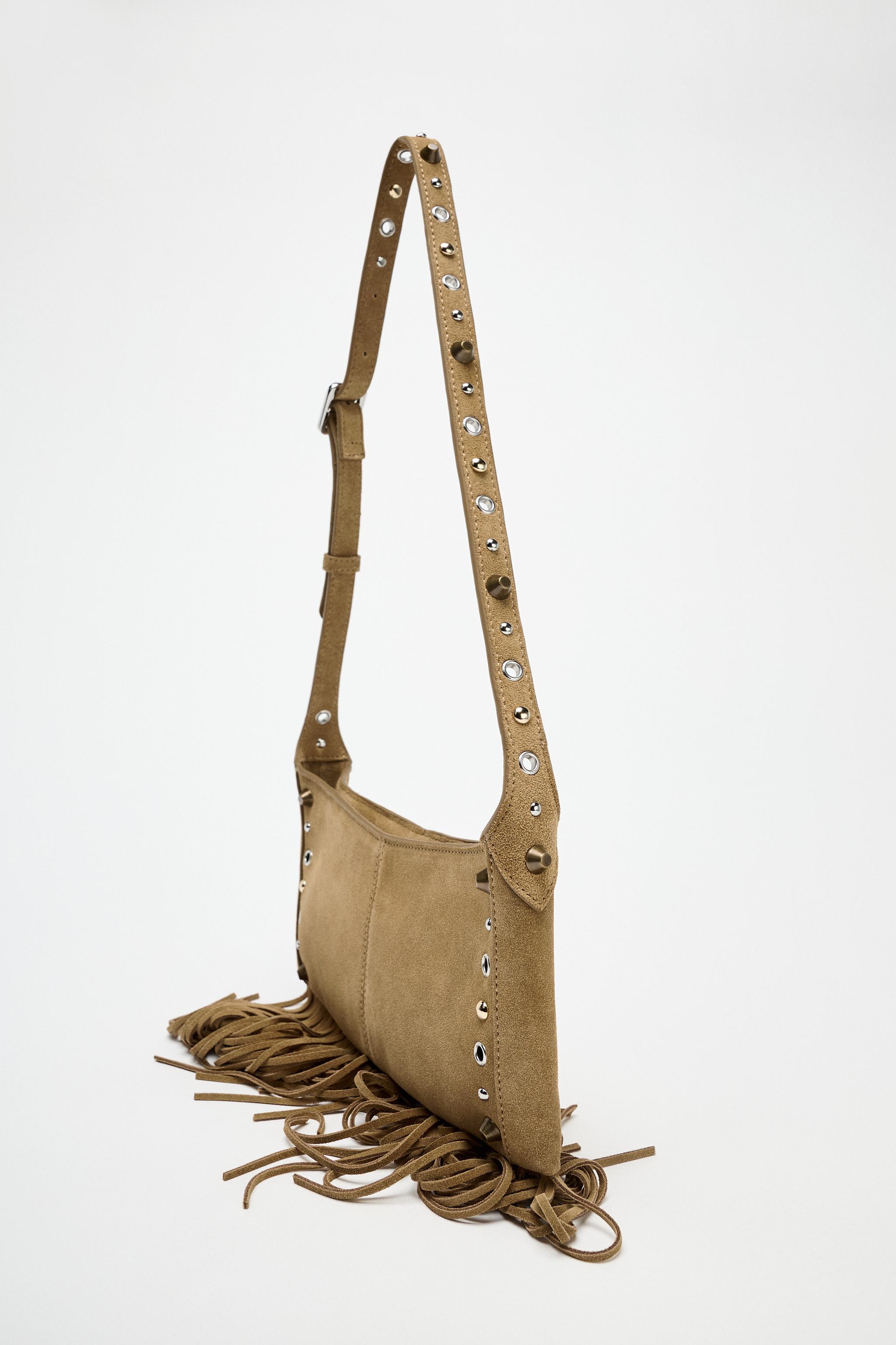 FRINGED SUEDE BAG Product Image