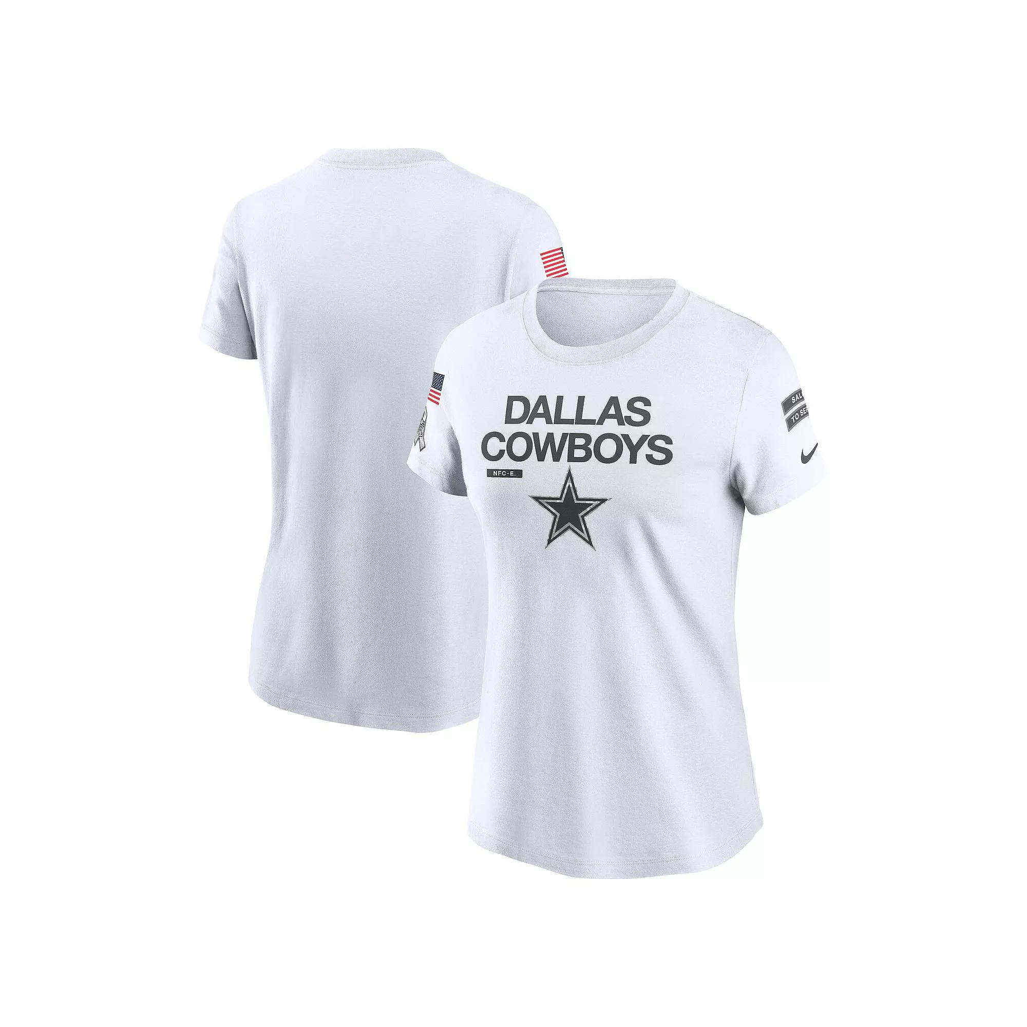 Women's Nike White Dallas Cowboys 2024 Salute To Service Legend Performance T-Shirt, Size: XL Product Image