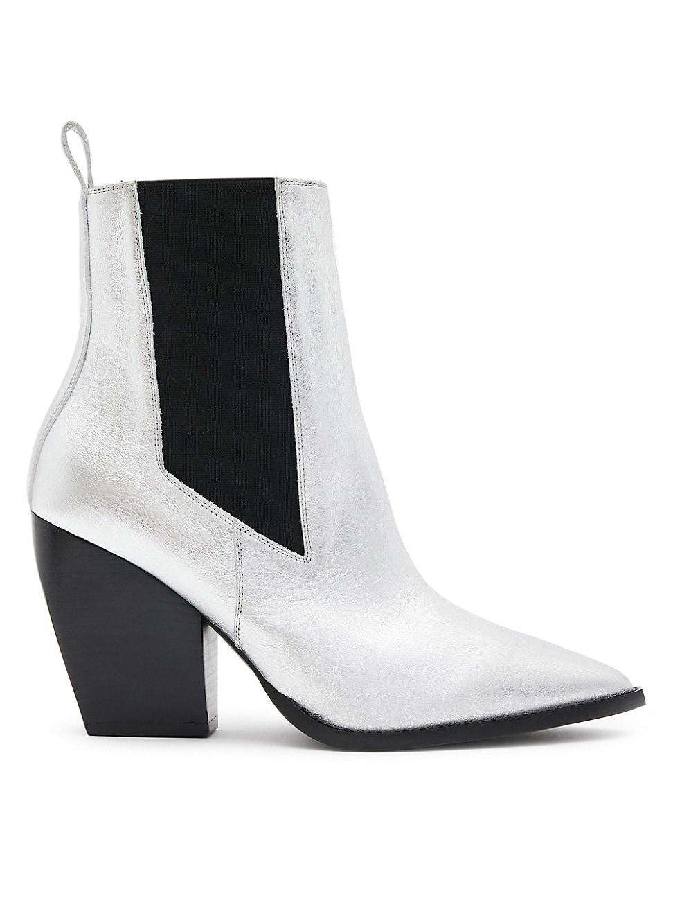 Womens Ria Metallic Leather Chelsea Boots Product Image