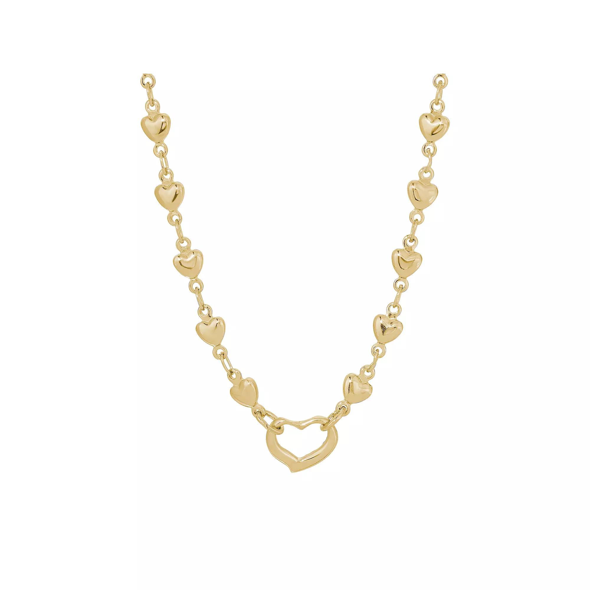 1928 Heart Chain Charm Holder, Womens, Silver Product Image