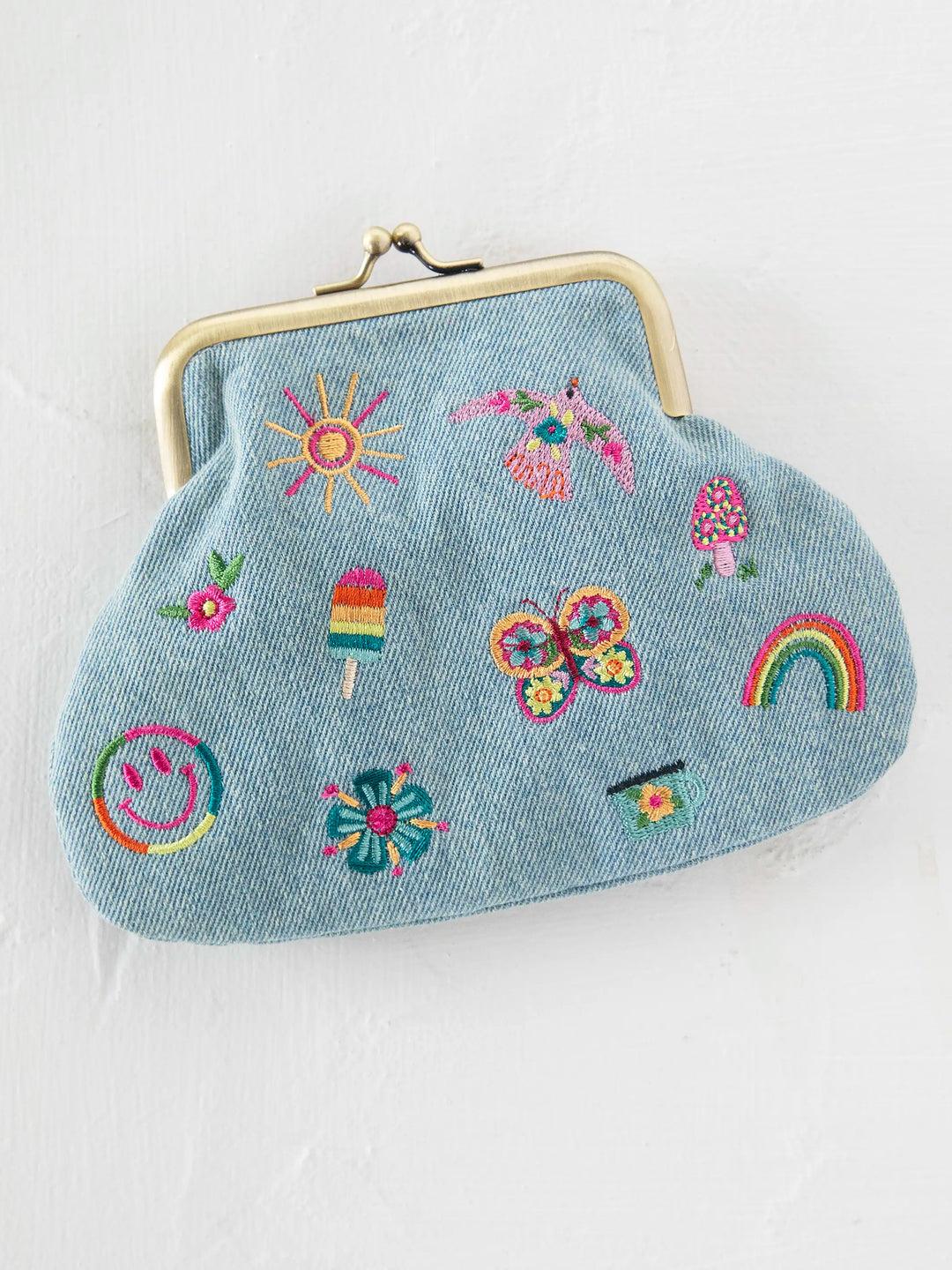 Embroidered Kisslock Coin Purse Product Image