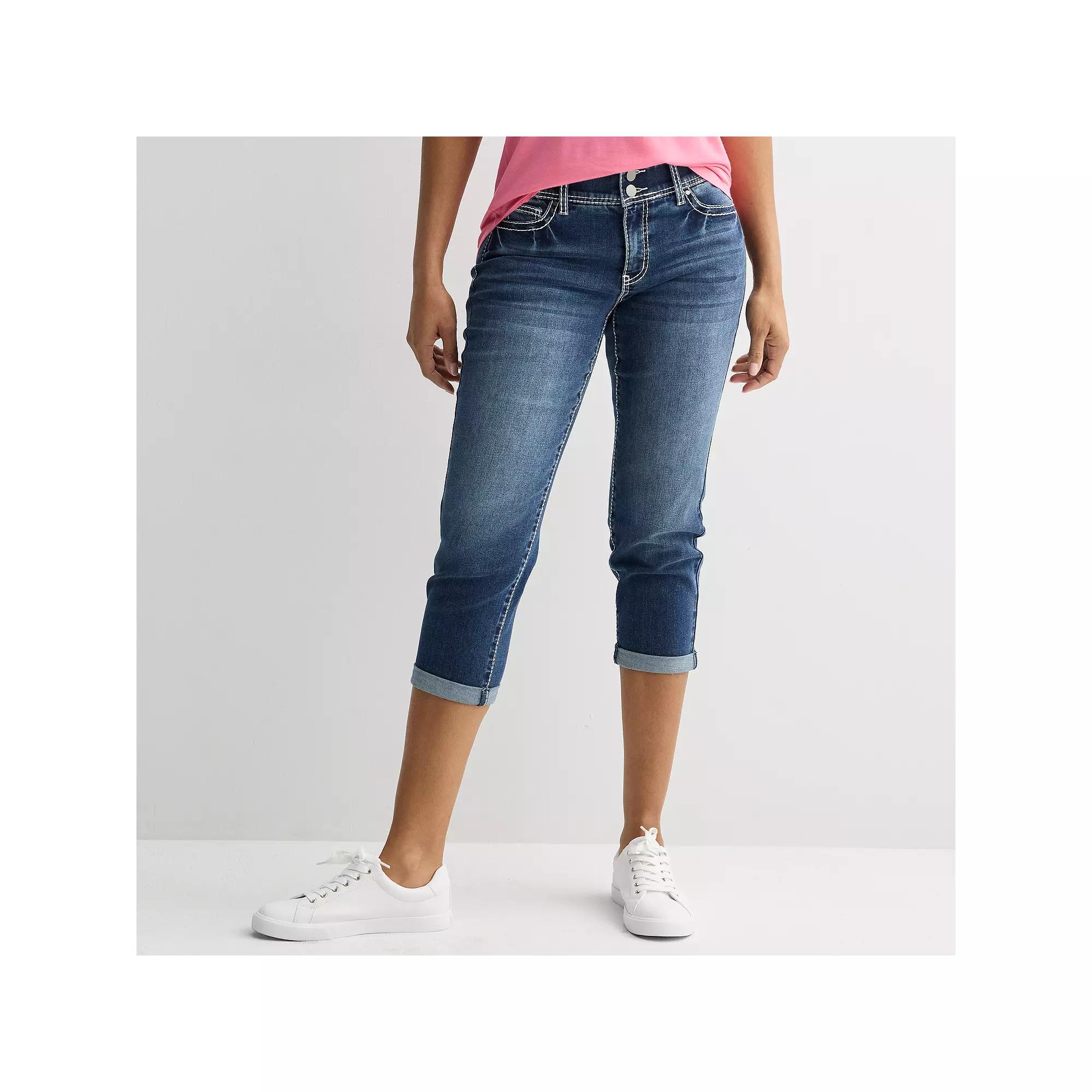 Women's Apt. 9® Tummy Control Capri Jeans,  Product Image