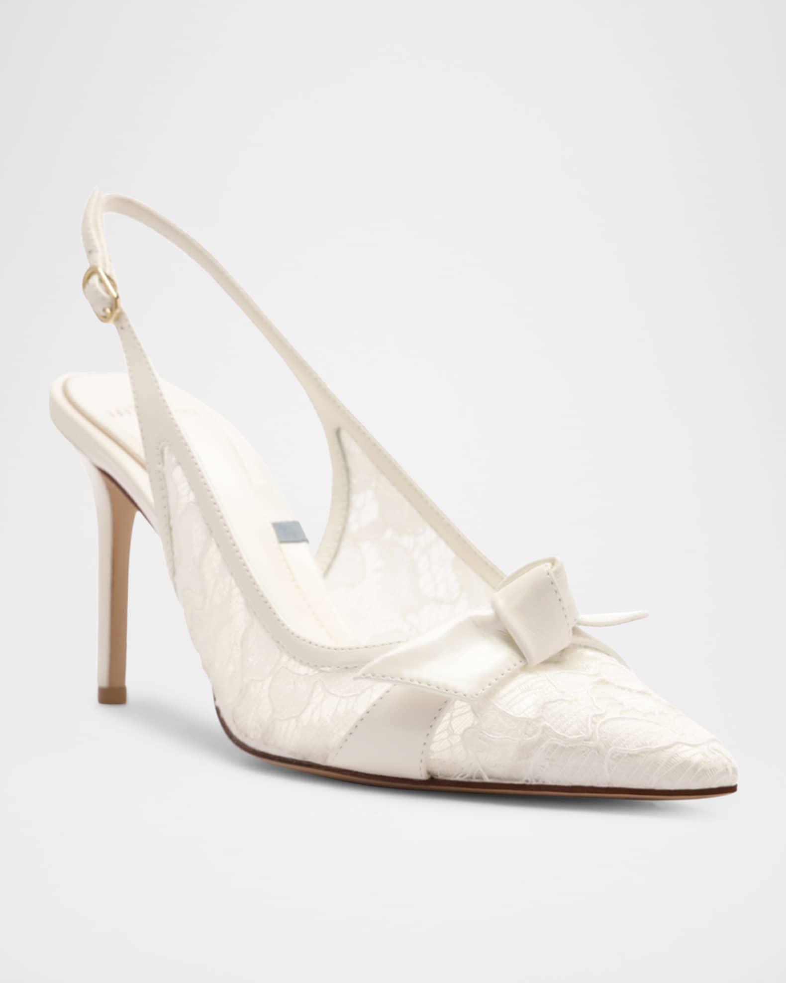 Classic Clarita Lace Slingback Pumps Product Image