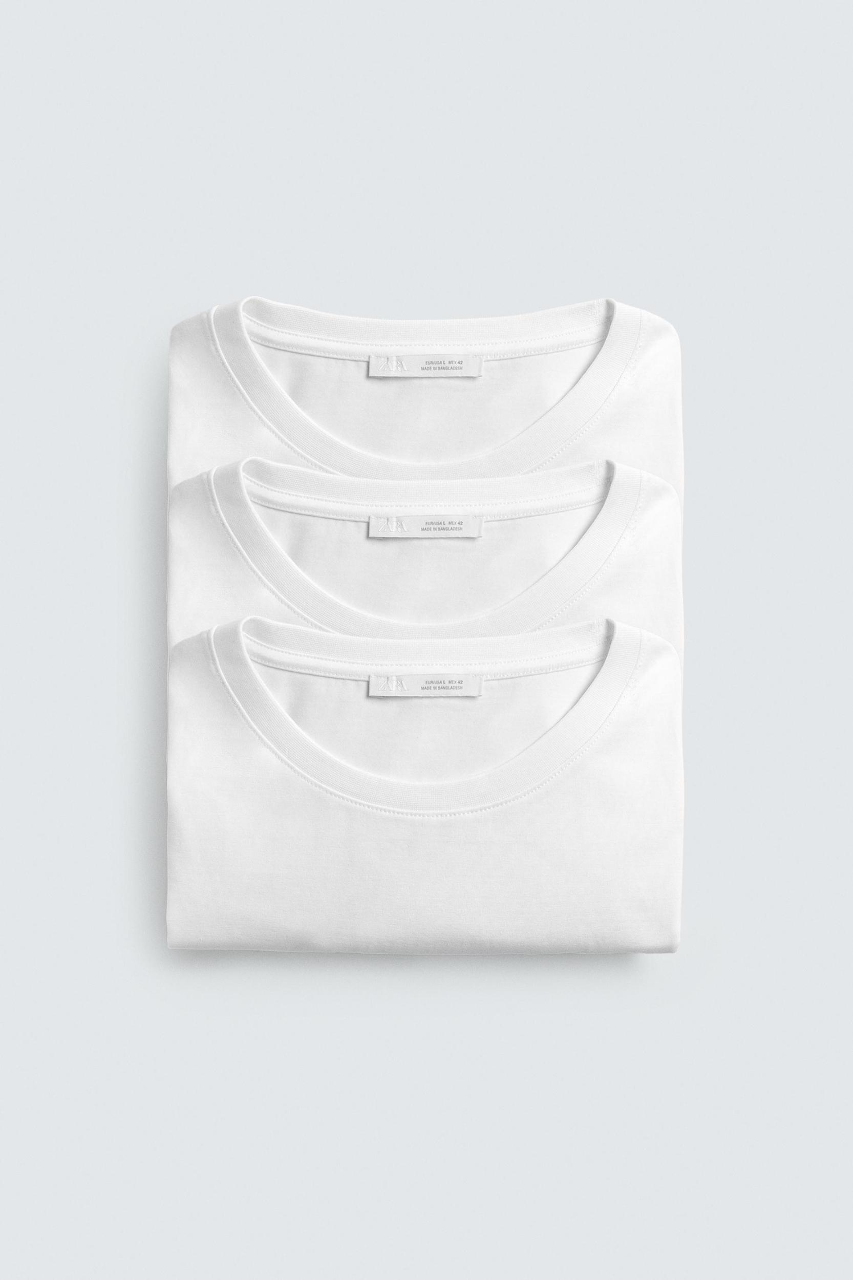 THREE-PACK OF BASIC MEDIUM WEIGHT T-SHIRTS /02 Product Image