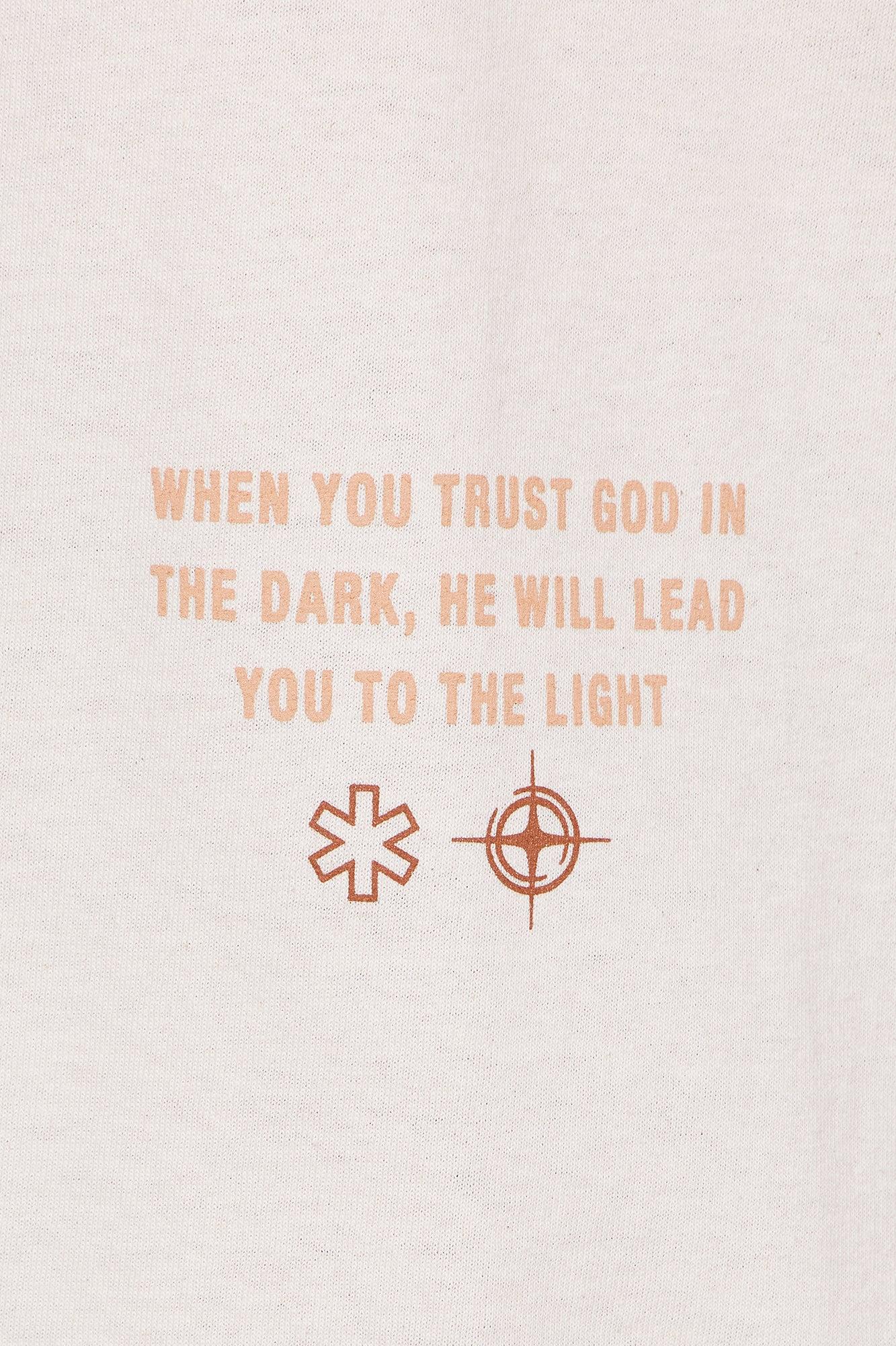 Fear No Evil Oversized Tee - Natural Product Image