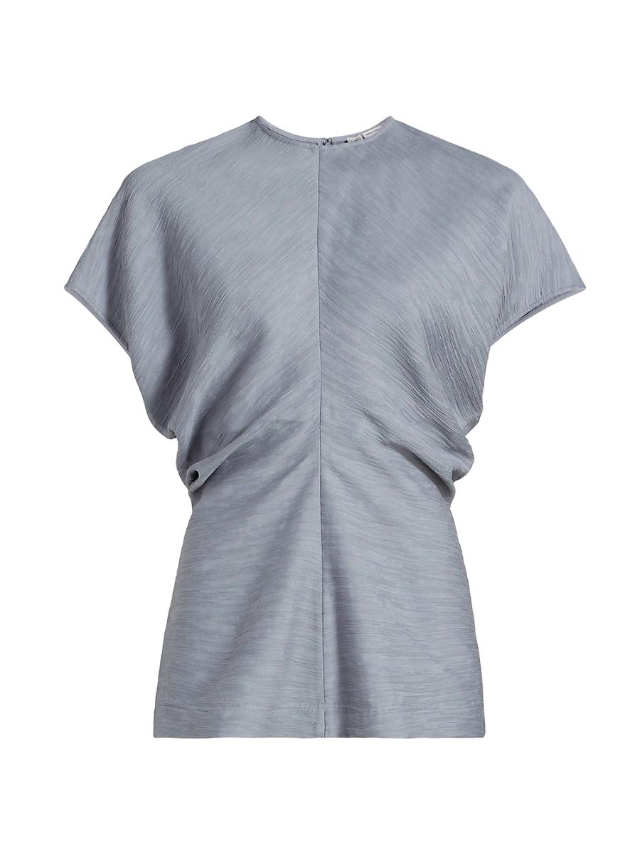 Womens Crinkled Slouch-Waist Top Product Image