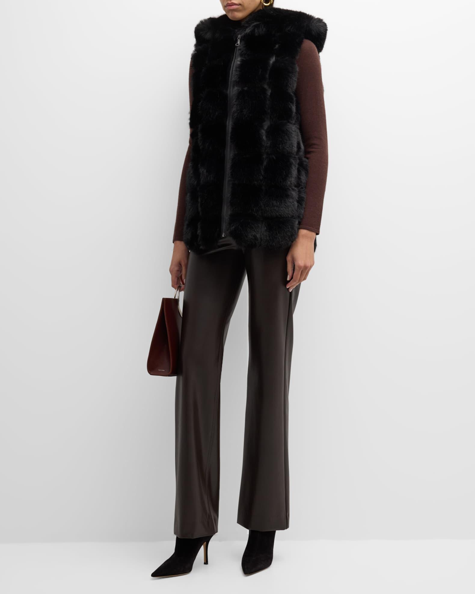 Aubelene Hooded Faux Fur Vest Product Image