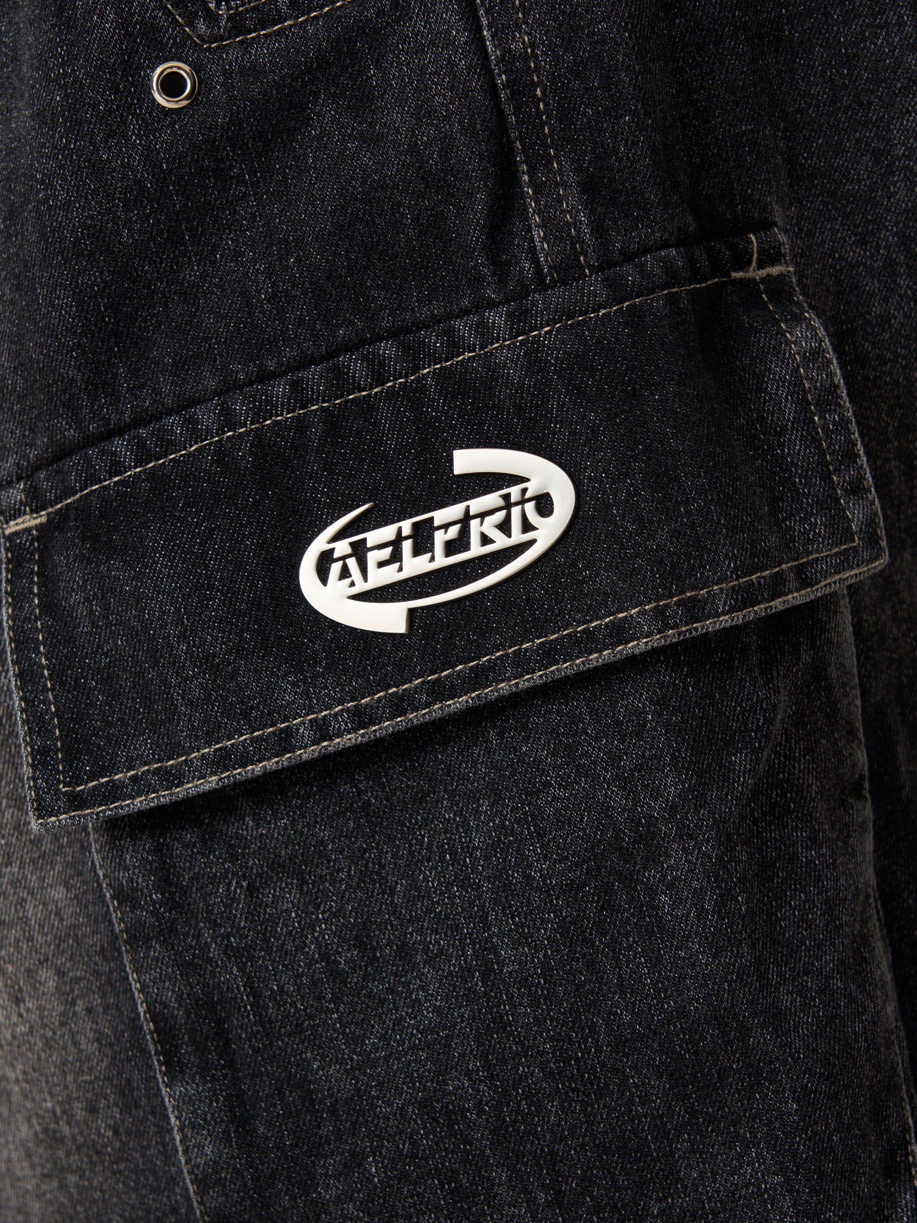 Aelfric Eden Drawstring Decorative Zipper Jorts Product Image